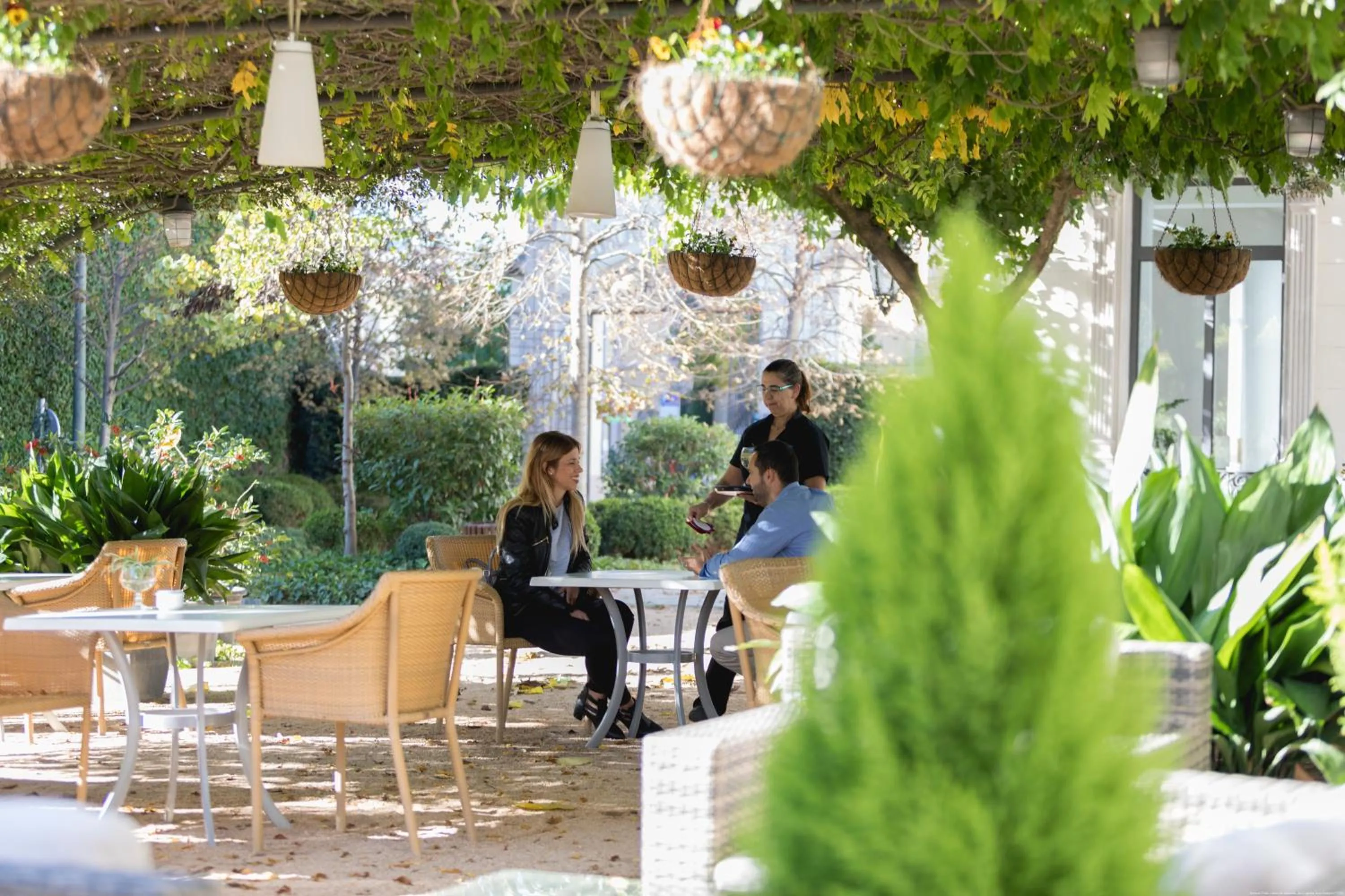 Patio in Hotel Balneario Prats