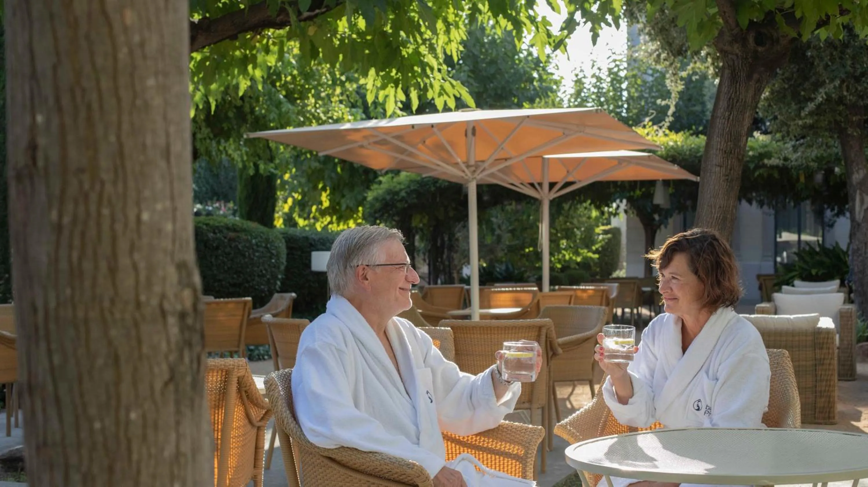 Patio in Hotel Balneario Prats