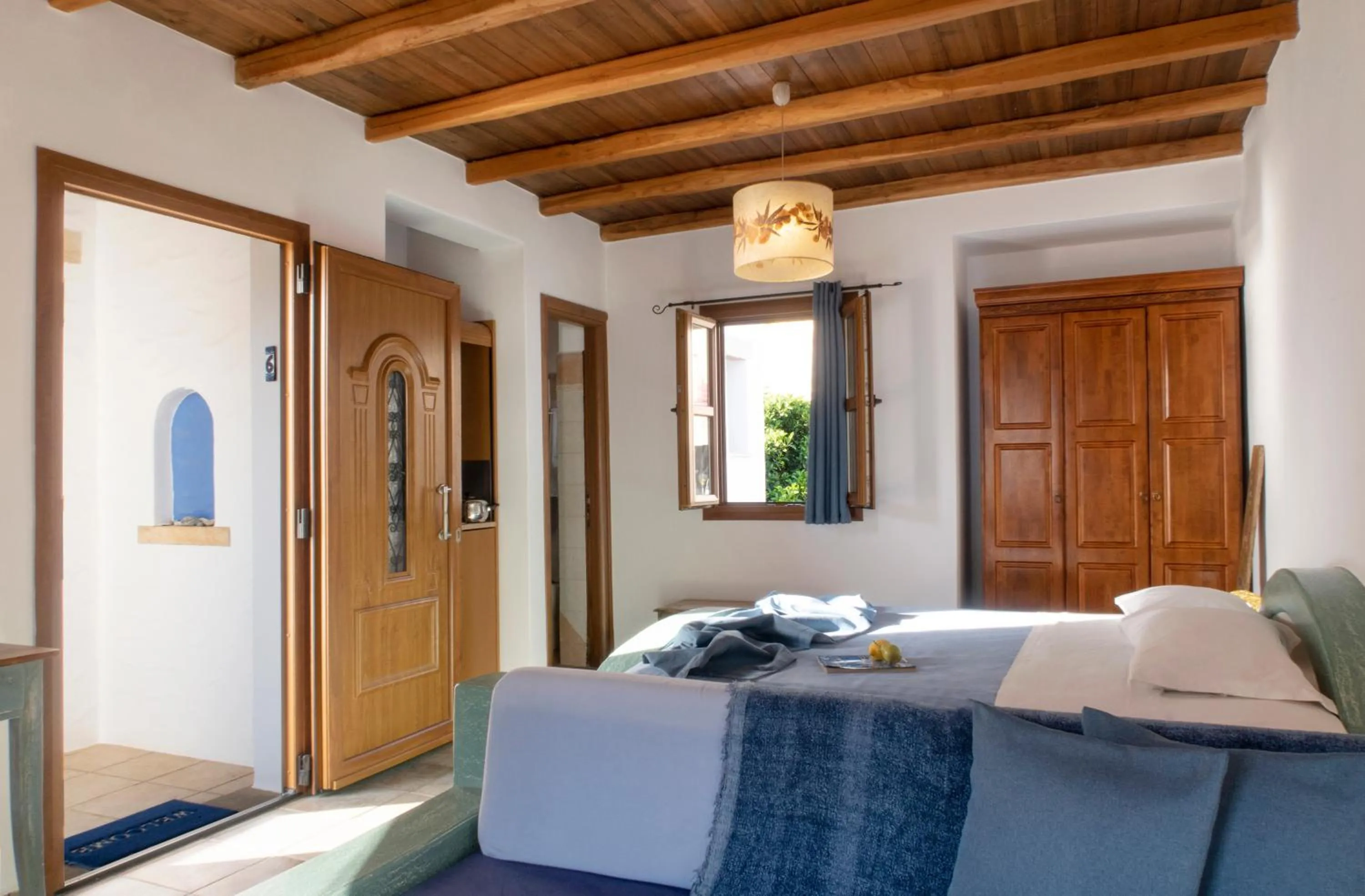 Bed in Panteli Beach Hotel