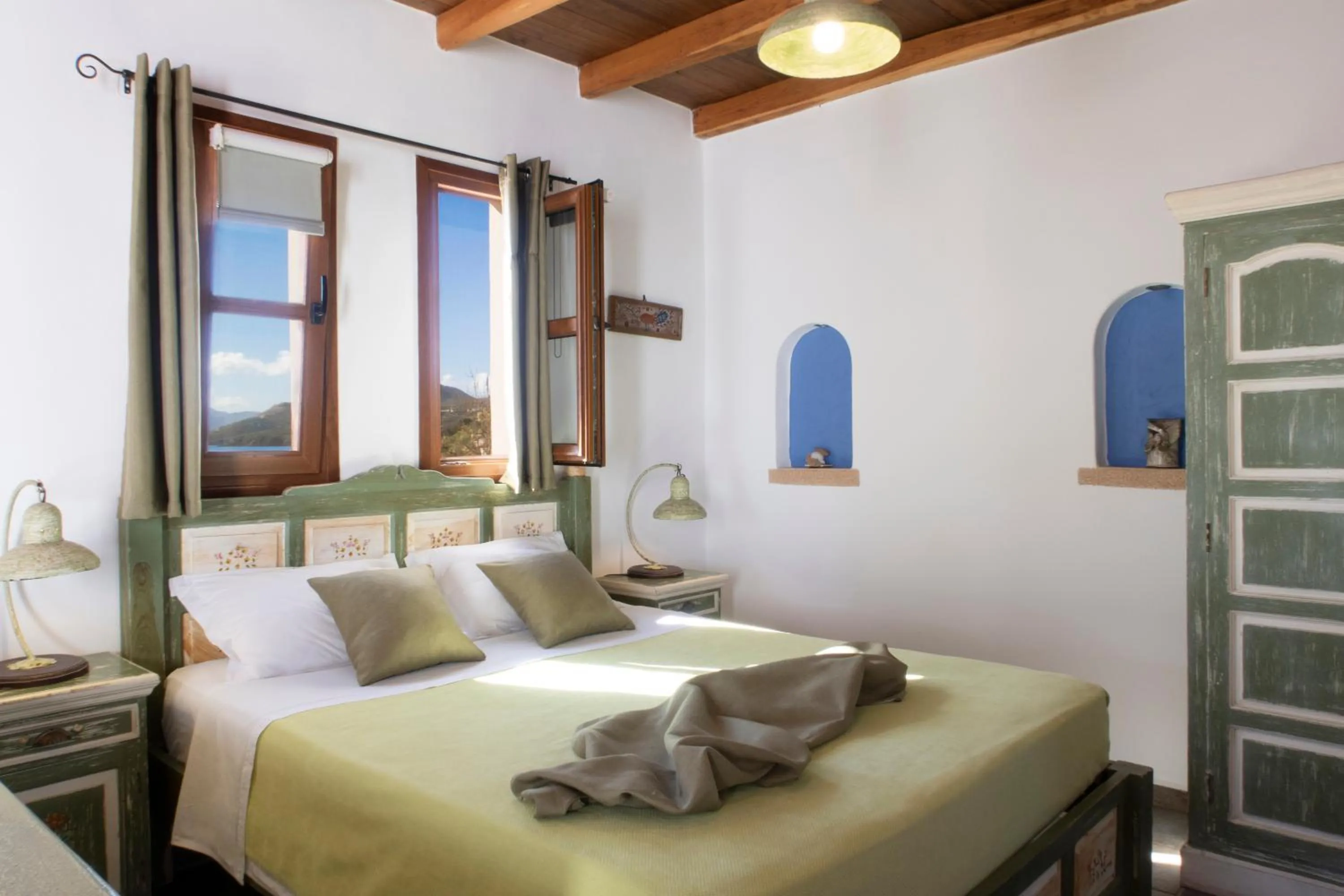 Bed in Panteli Beach Hotel