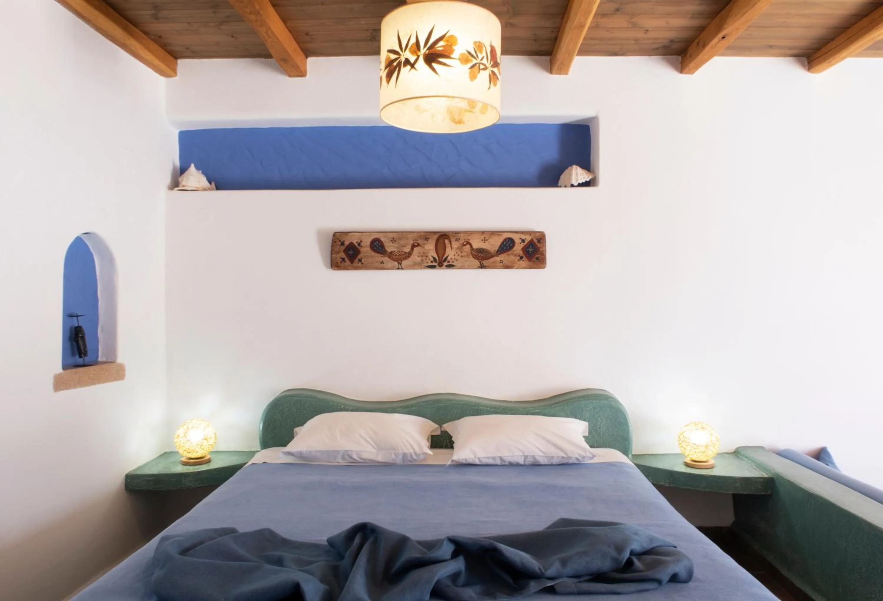 Bed in Panteli Beach Hotel