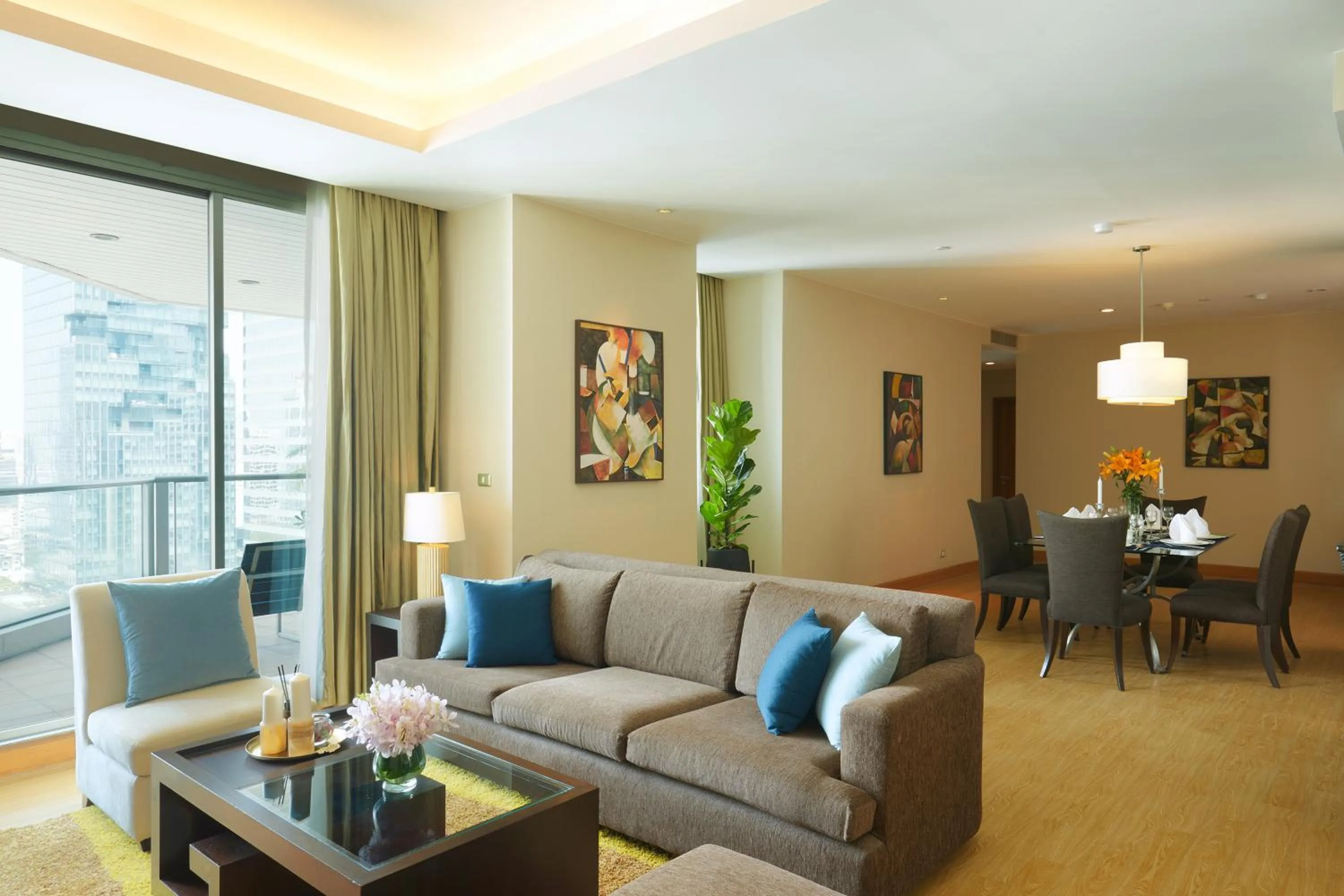 Living room in Ascott Sathorn Bangkok