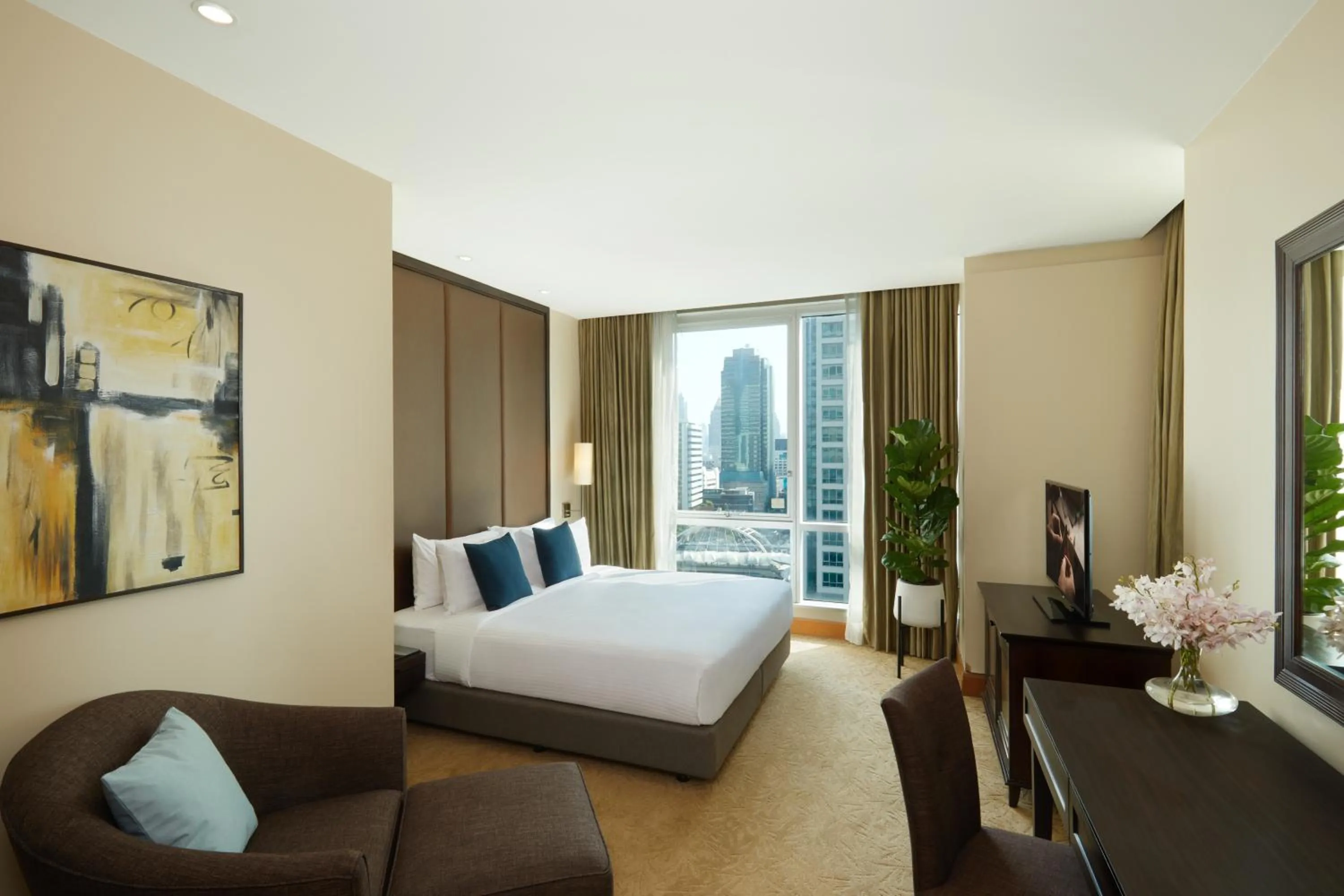 Bed in Ascott Sathorn Bangkok