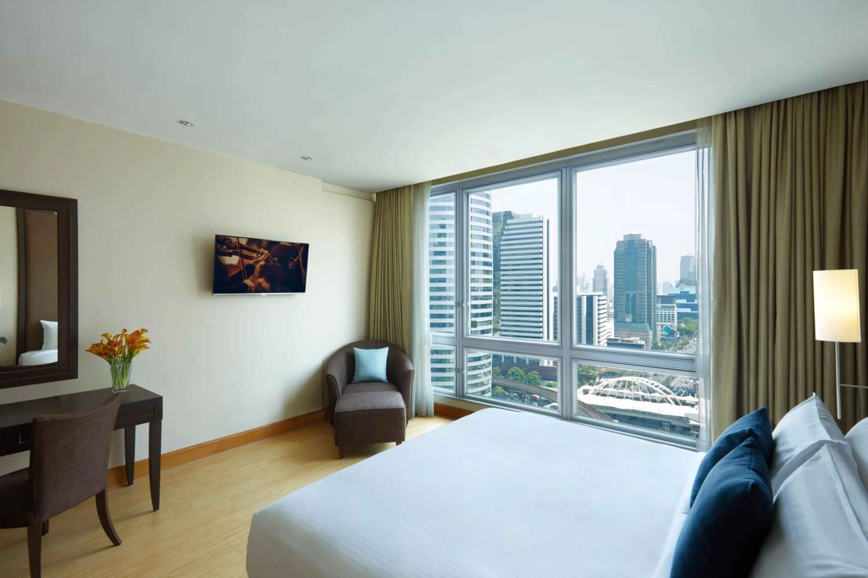 Bed in Ascott Sathorn Bangkok