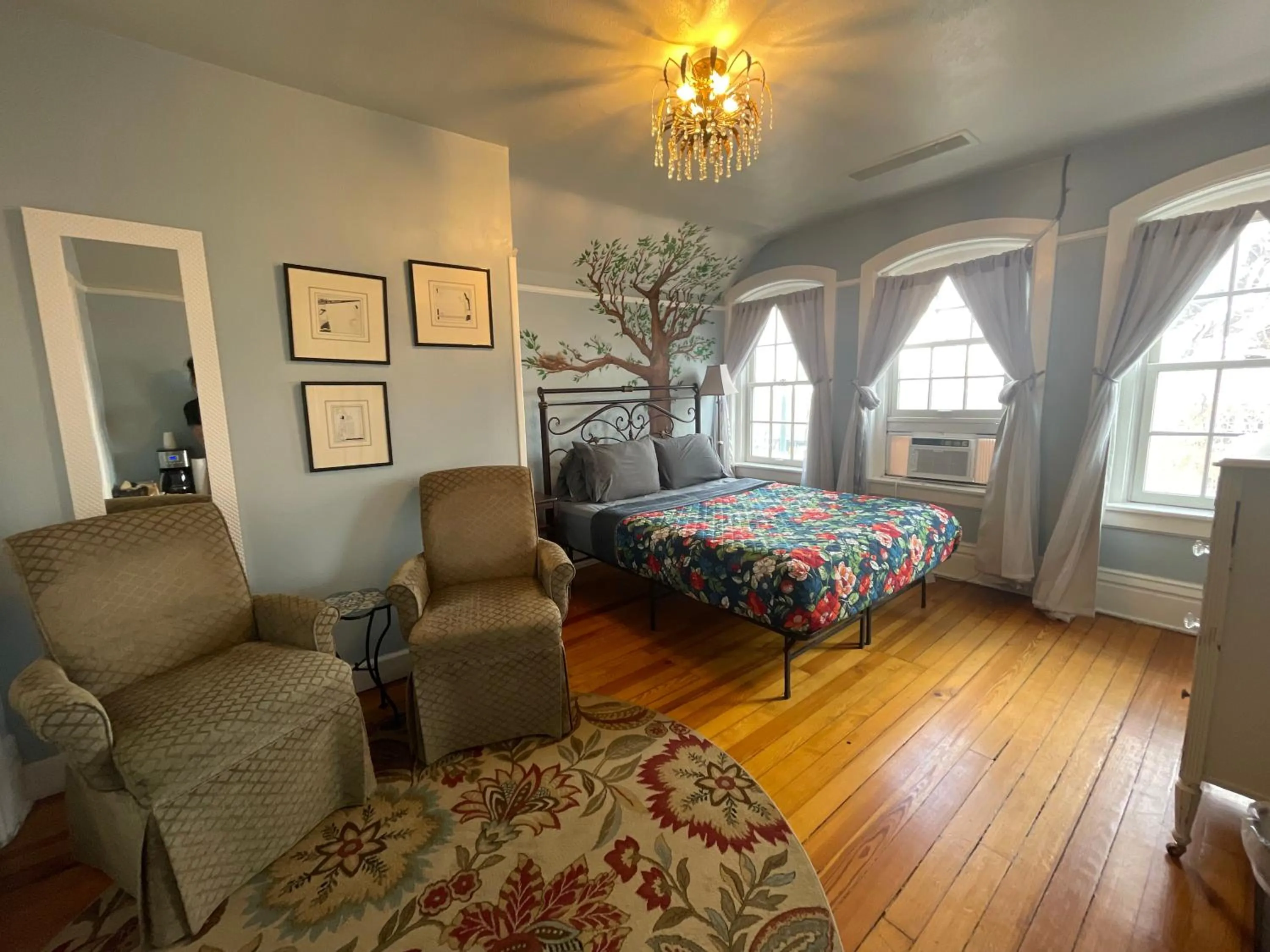 Bed in The Holiday Chalet Victorian