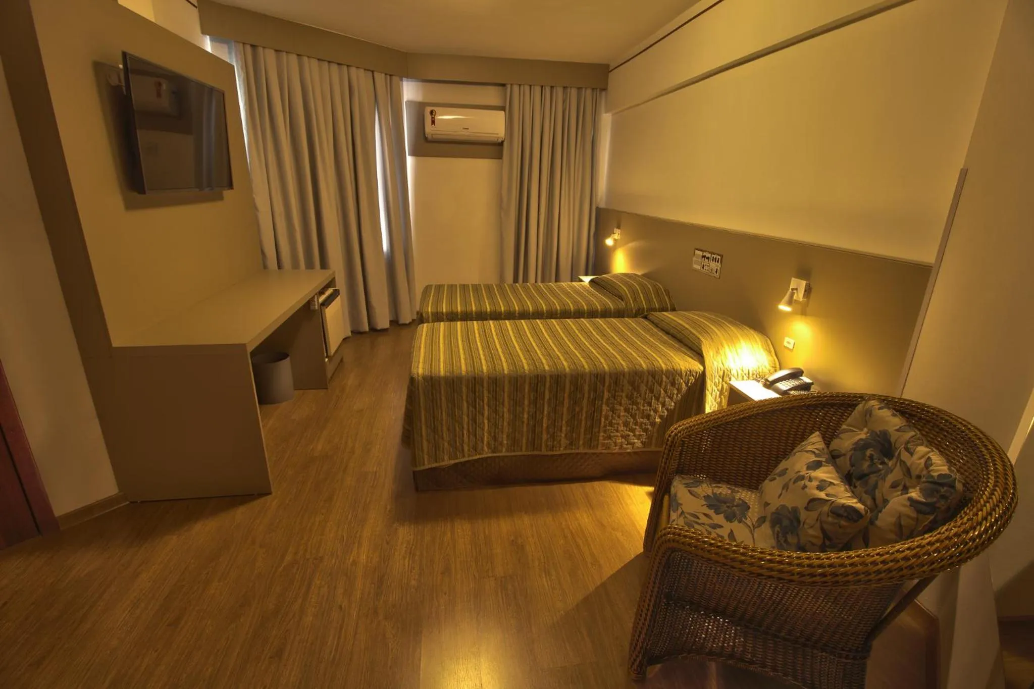 Bed in Hotel Gracher Praia