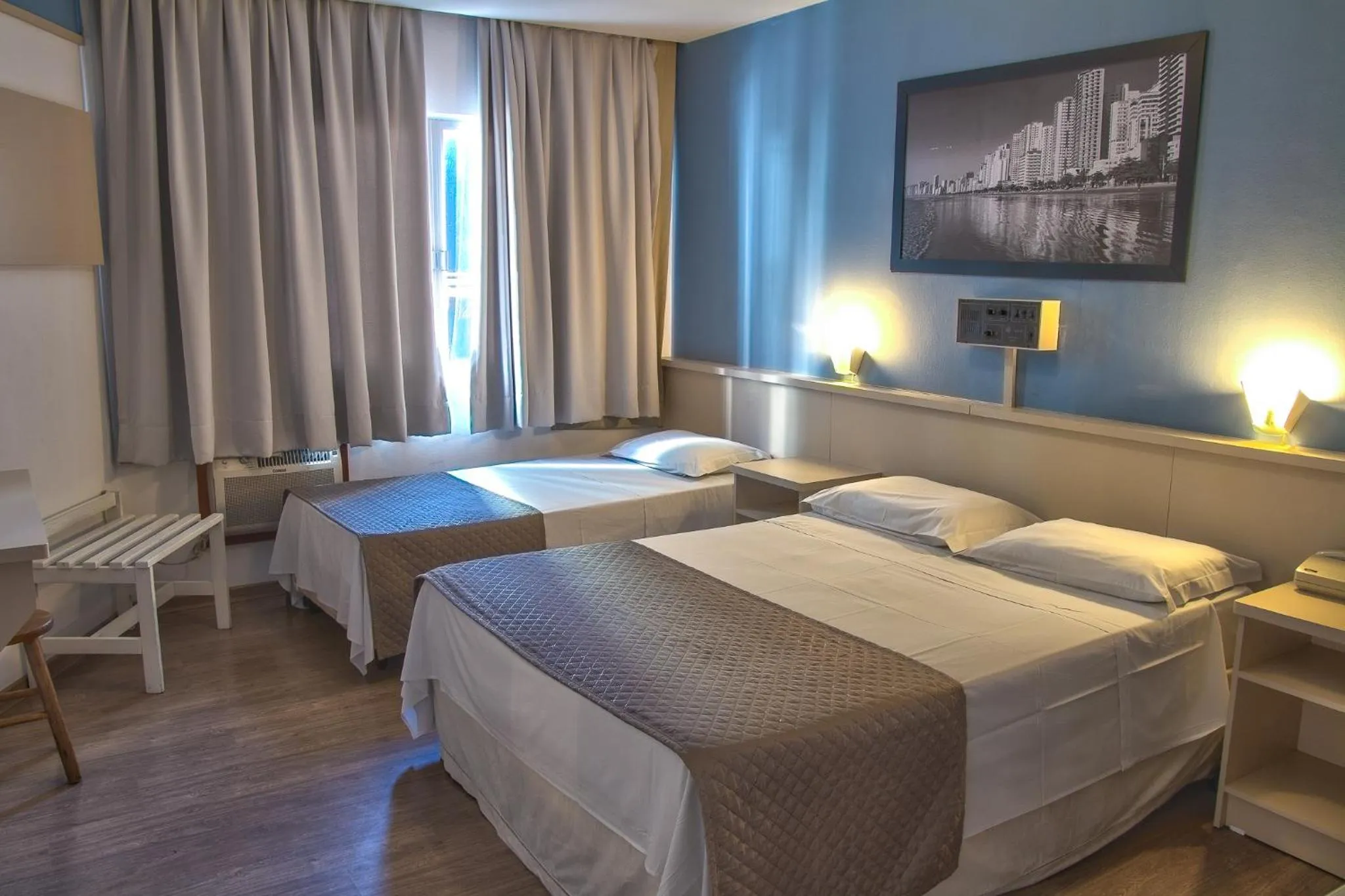 Bed in Hotel Gracher Praia