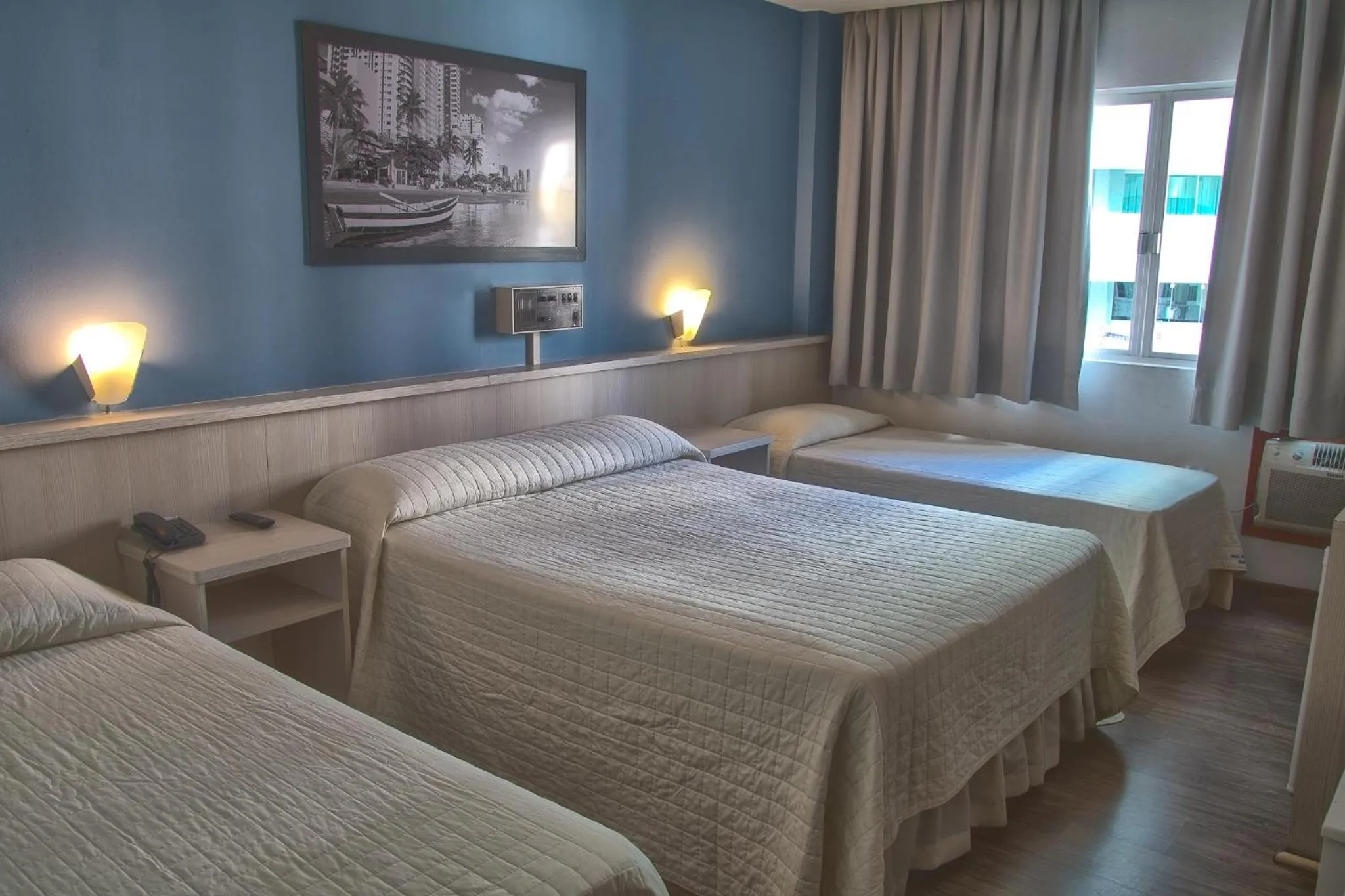 Bed in Hotel Gracher Praia