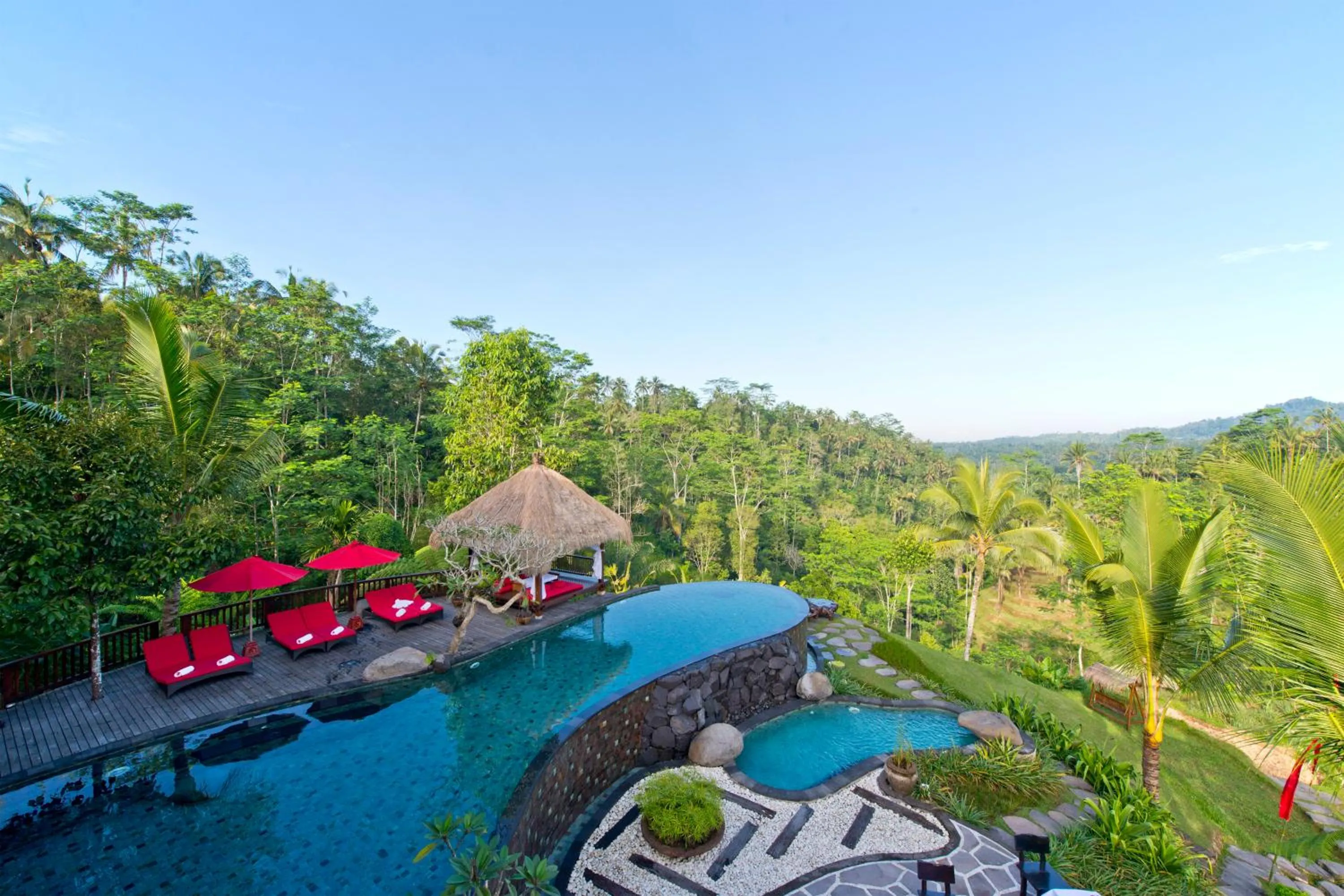 Swimming pool in Adiwana Dara Ayu Villas