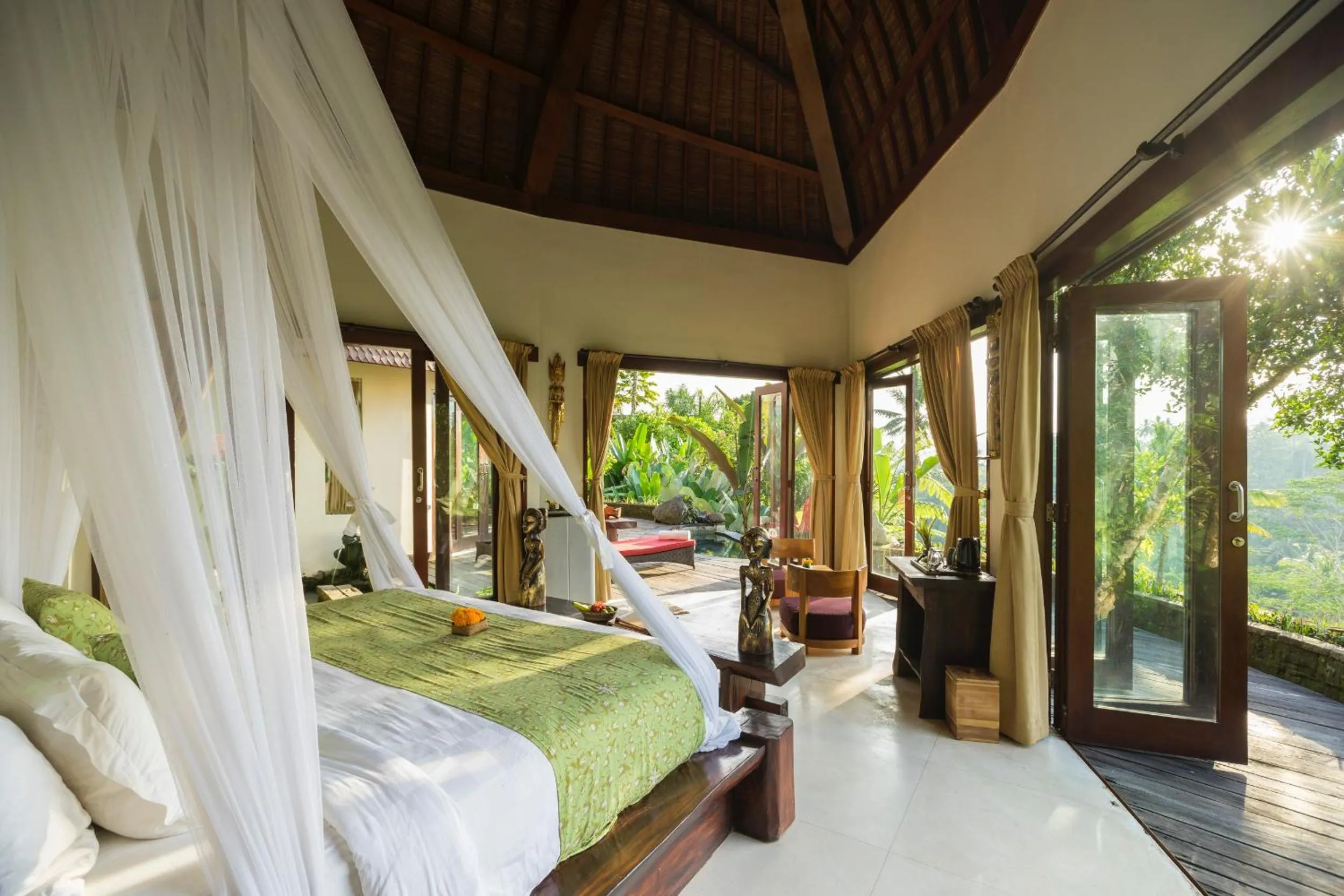 Bed in Adiwana Dara Ayu Villas