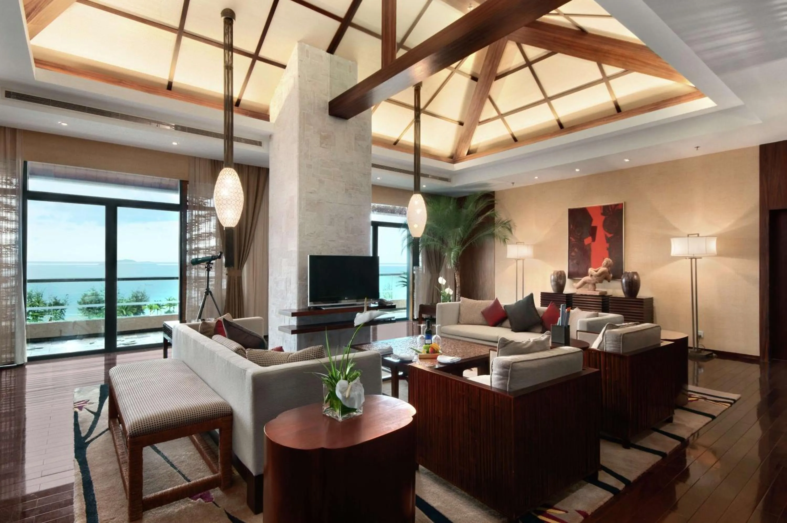 Living room in Hilton Sanya Yalong Bay Resort & Spa