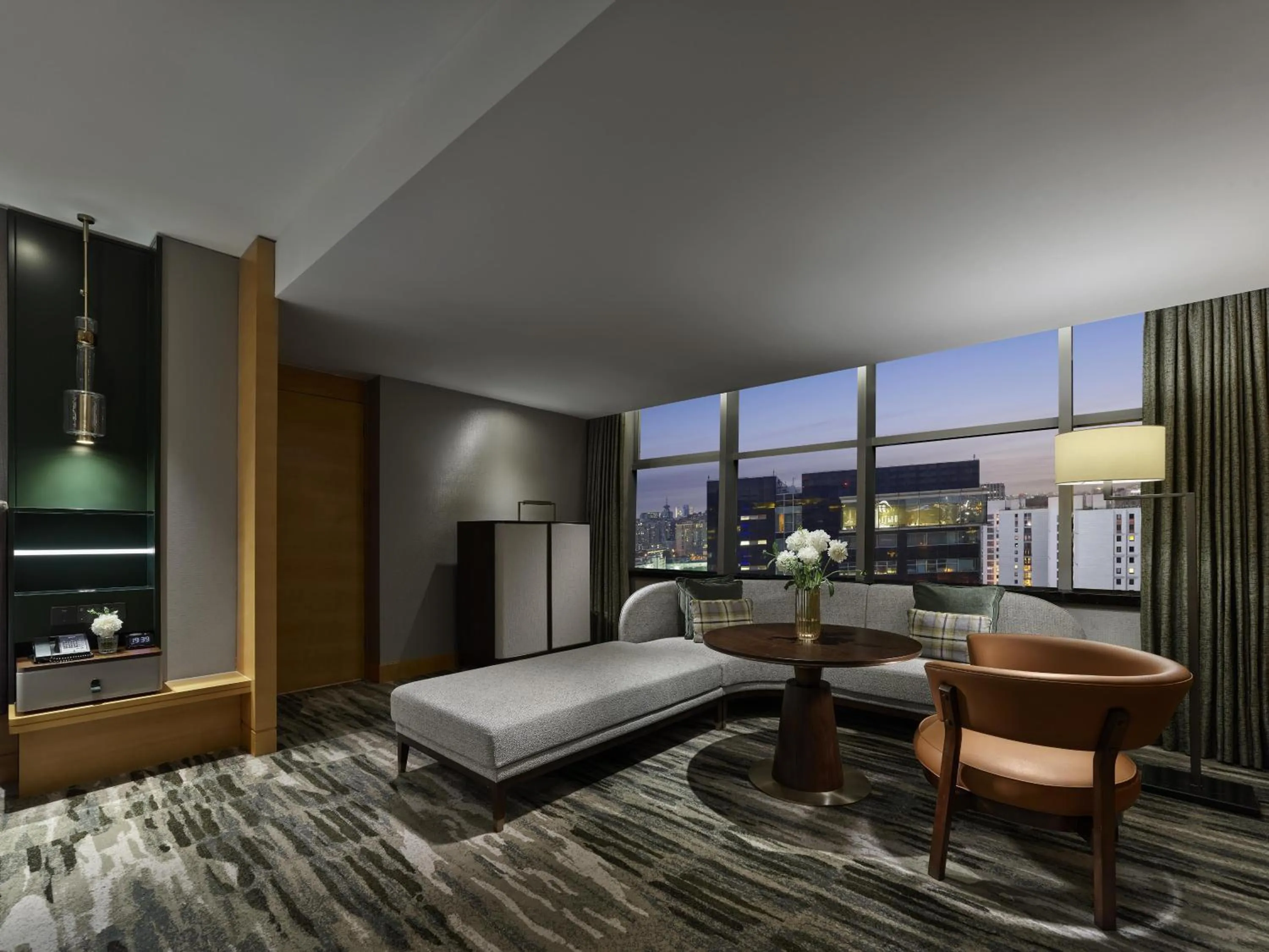 View (from property/room), Bed in Hilton Shanghai Hongqiao