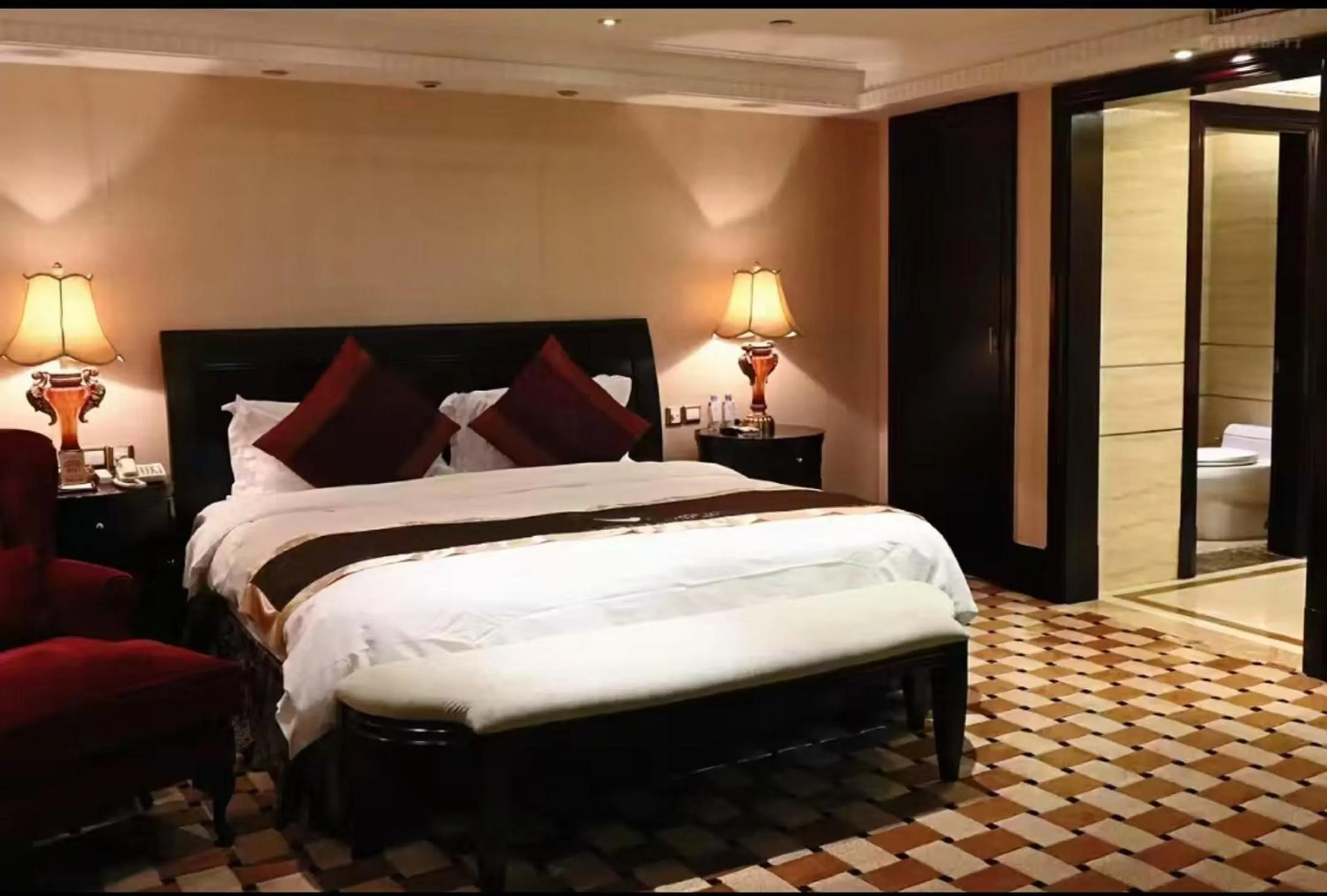 Bedroom in Royal Mediterranean Hotel