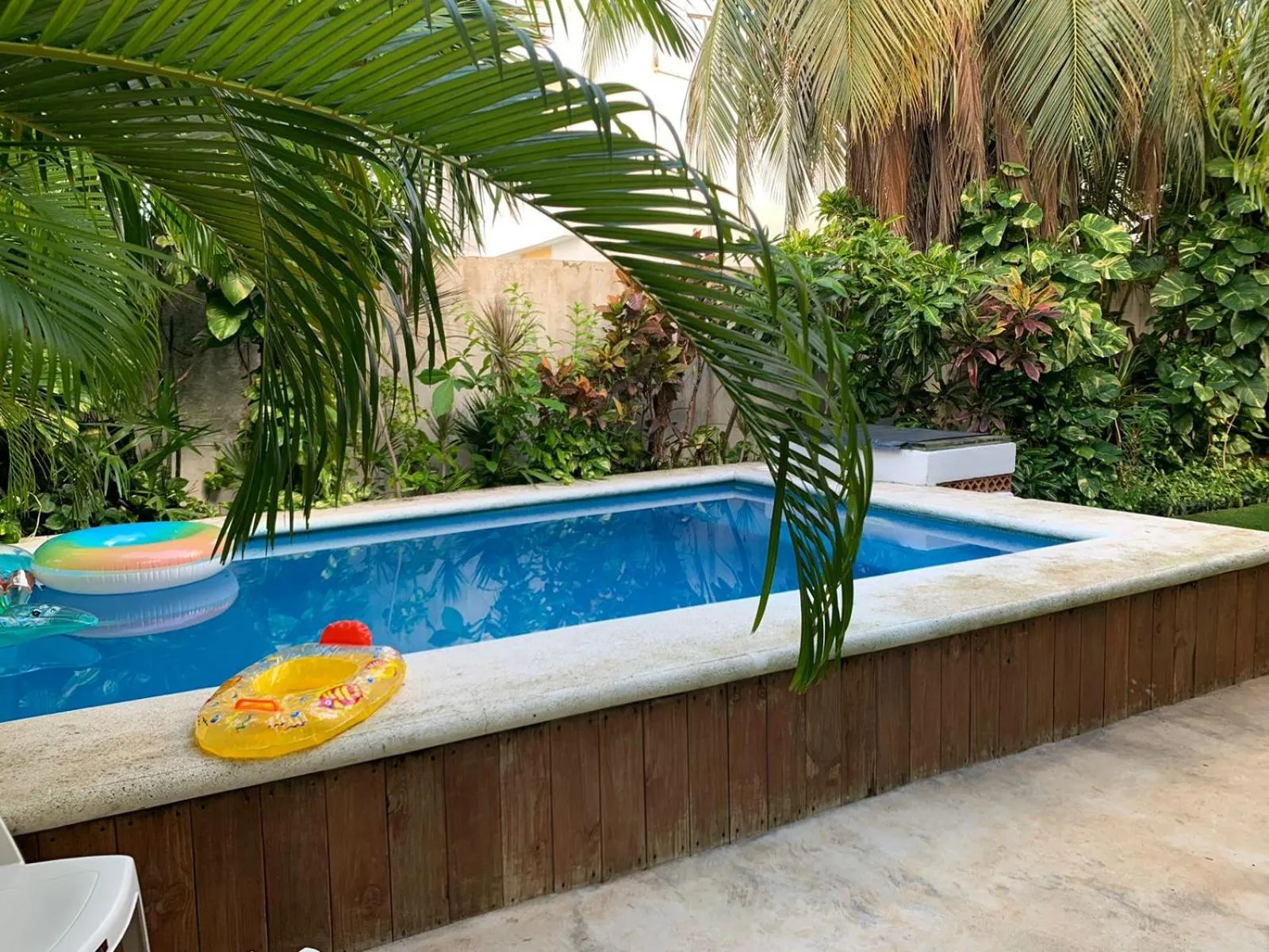 Pool view in Casa Nona Azul