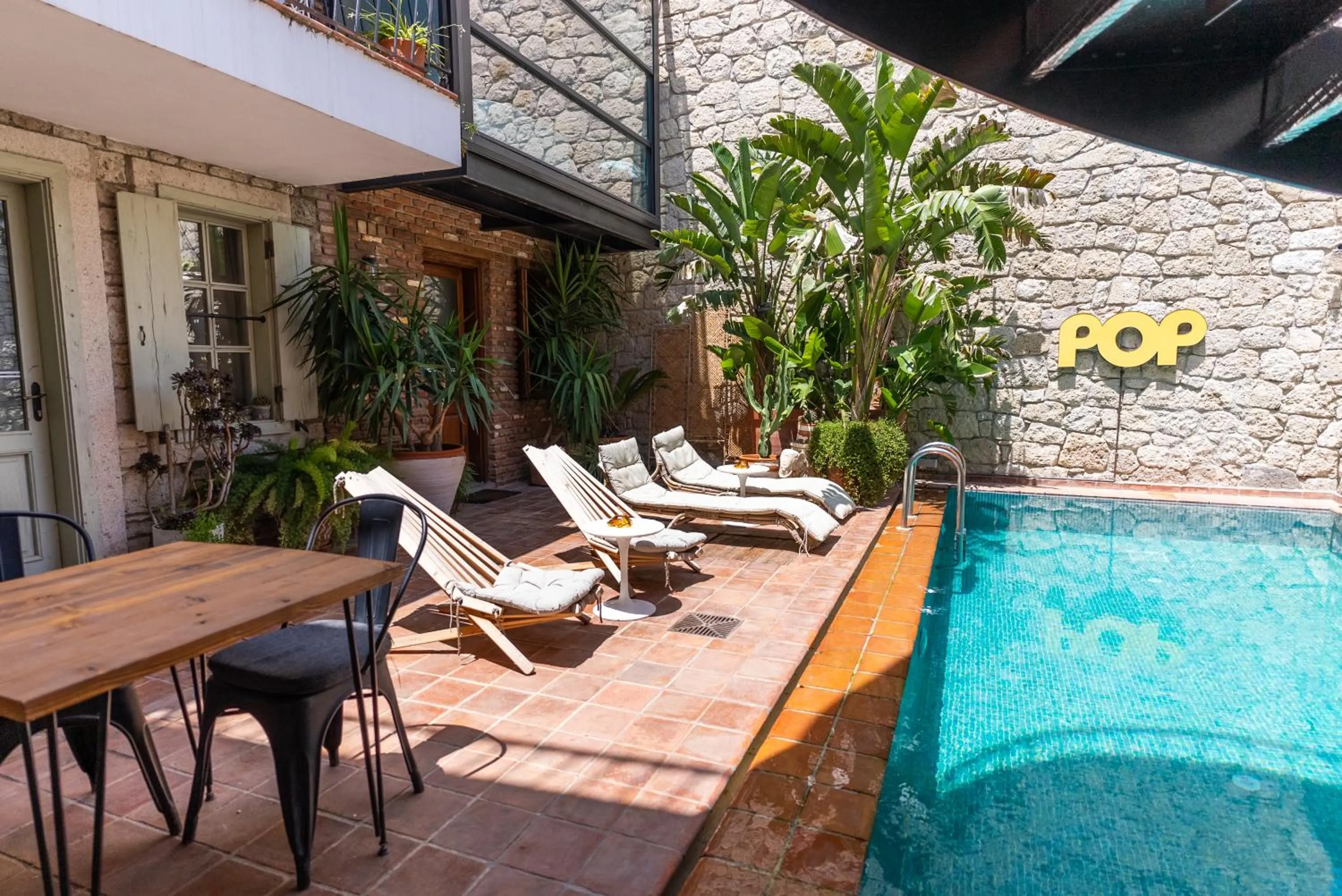 Patio in Hotel Pop Alaçatı