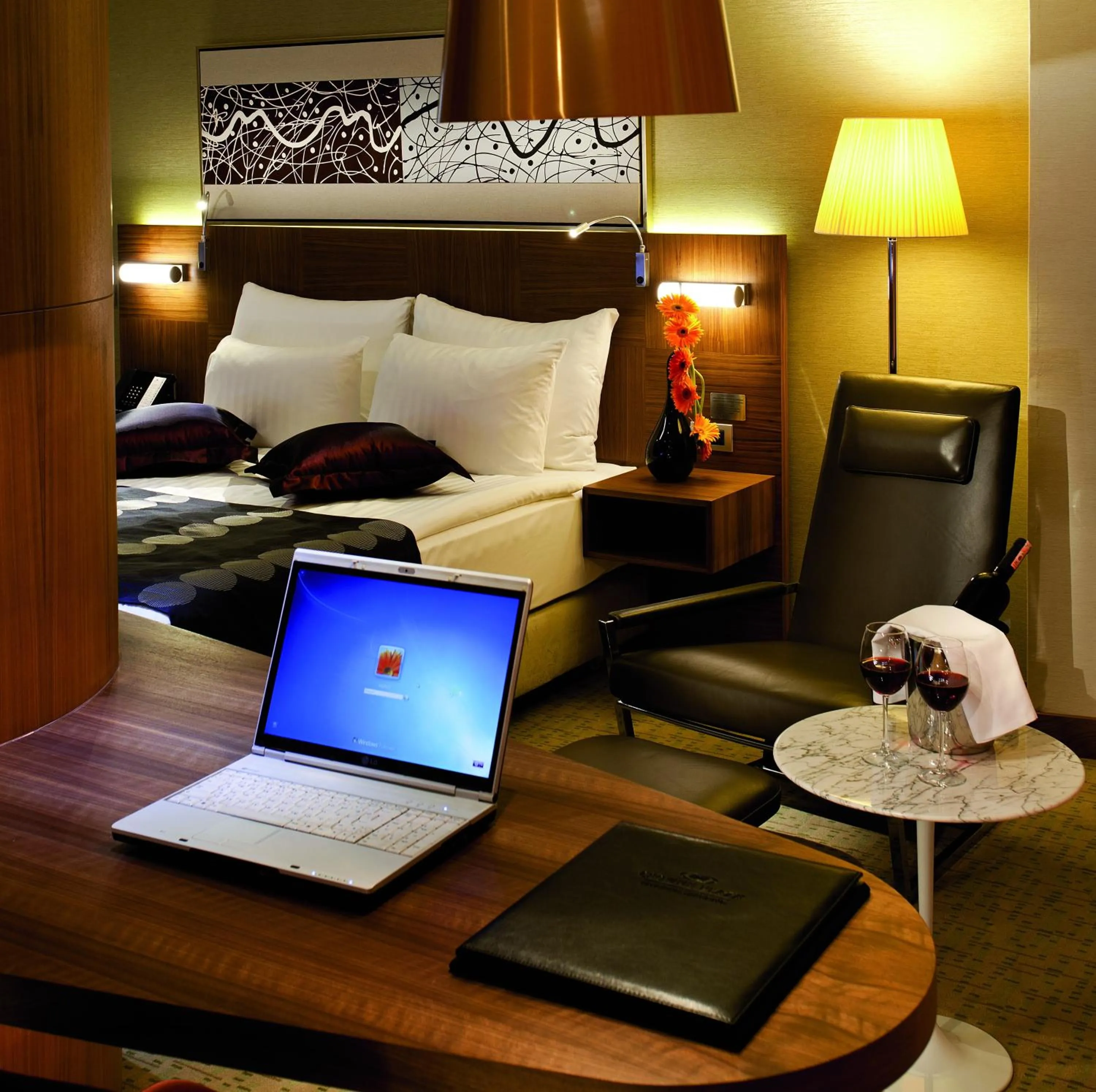 Seating area, Bed in Crowne Plaza Istanbul Harbiye by IHG