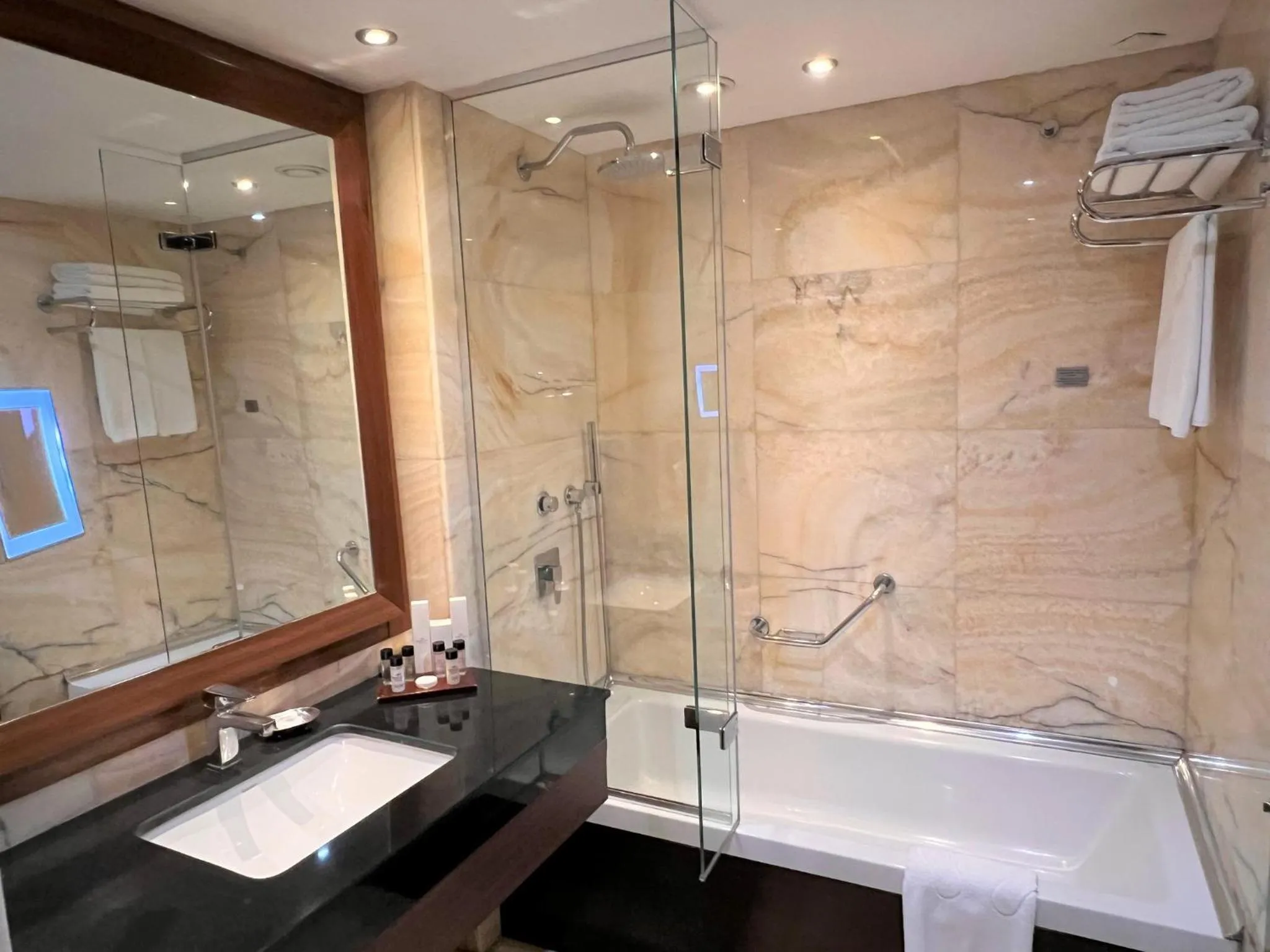 Bathroom in Crowne Plaza Istanbul Harbiye by IHG