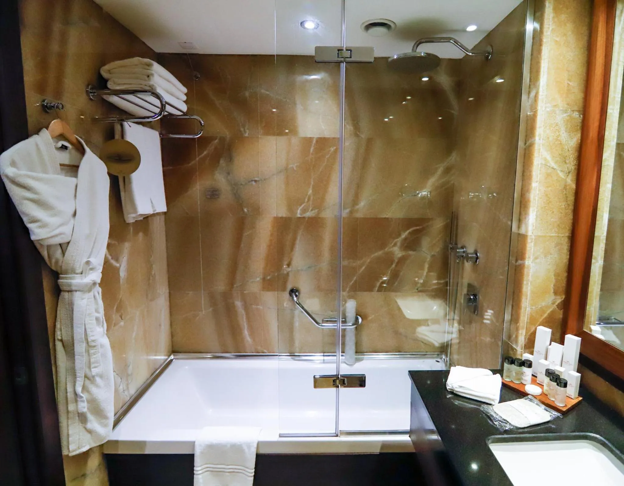 Bathroom in Crowne Plaza Istanbul Harbiye by IHG