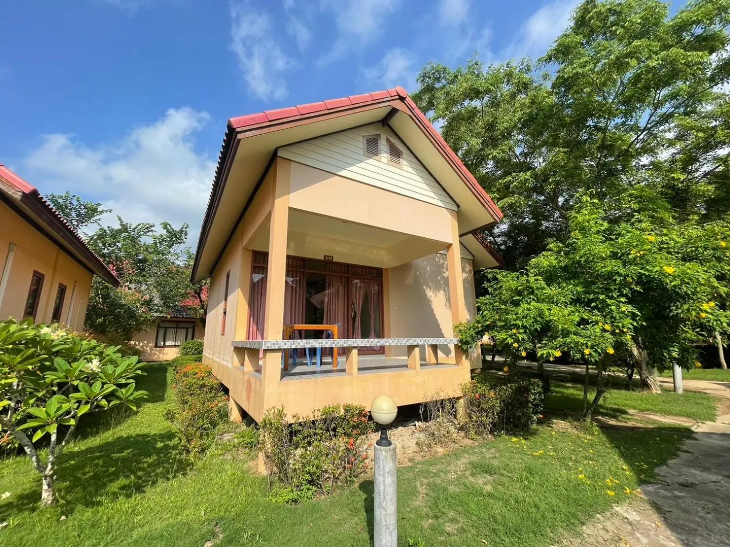 Garden view in Kaibae Hut Resort