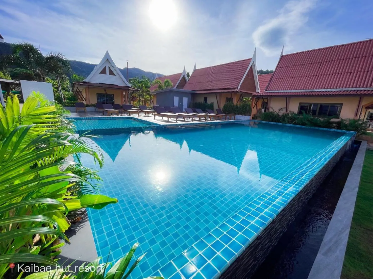 Pool view in Kaibae Hut Resort