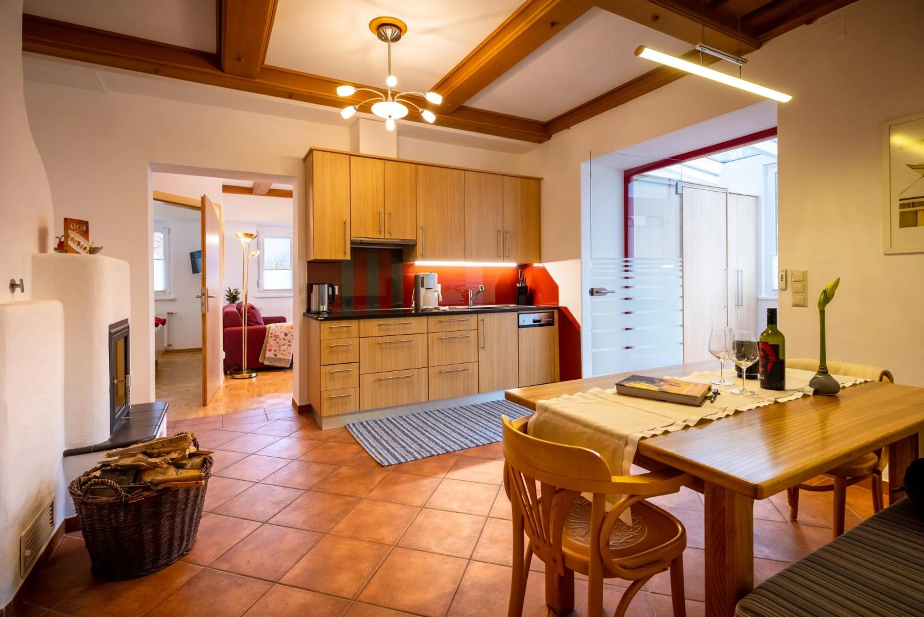 Kitchen or kitchenette in Villa Marienhof
