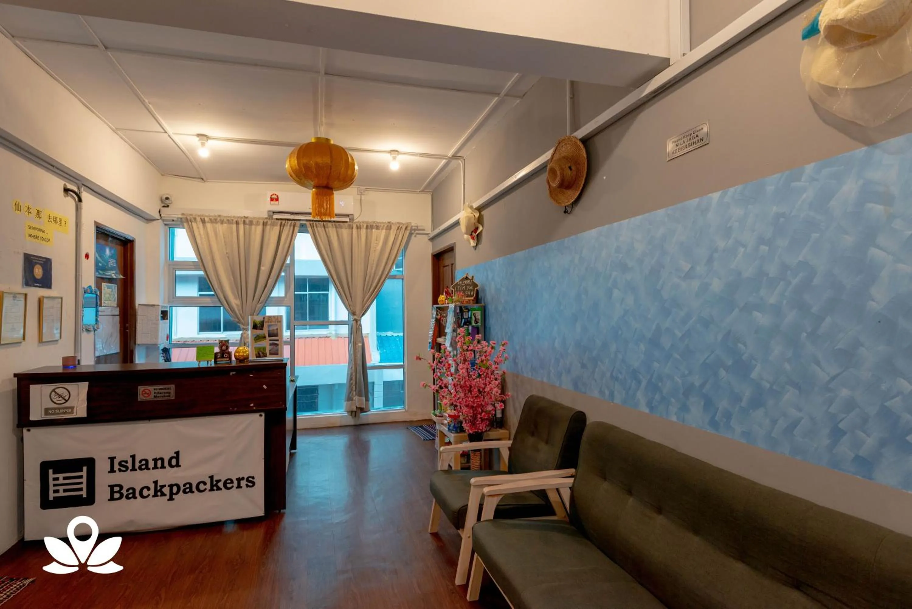 Lobby or reception in Island Backpackers