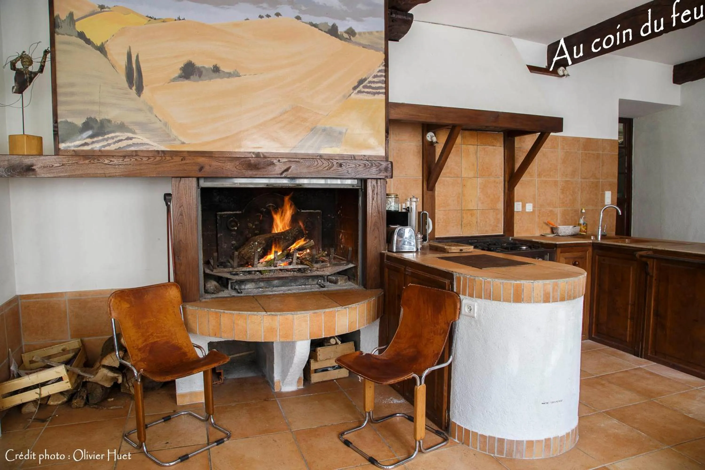 Kitchen or kitchenette in La chambre la Tricherie