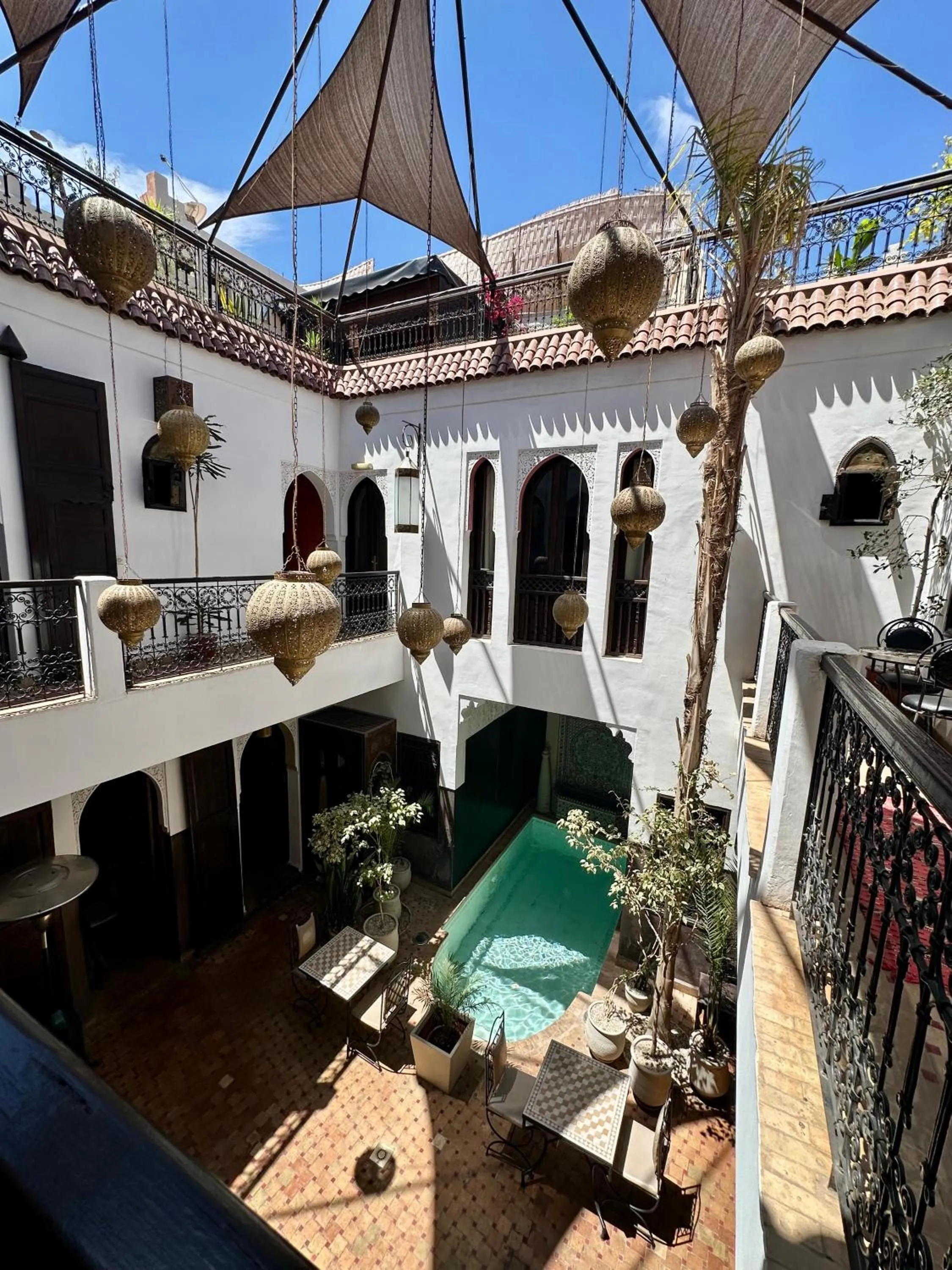Patio in Riad La Porte Rouge By La Siredrah