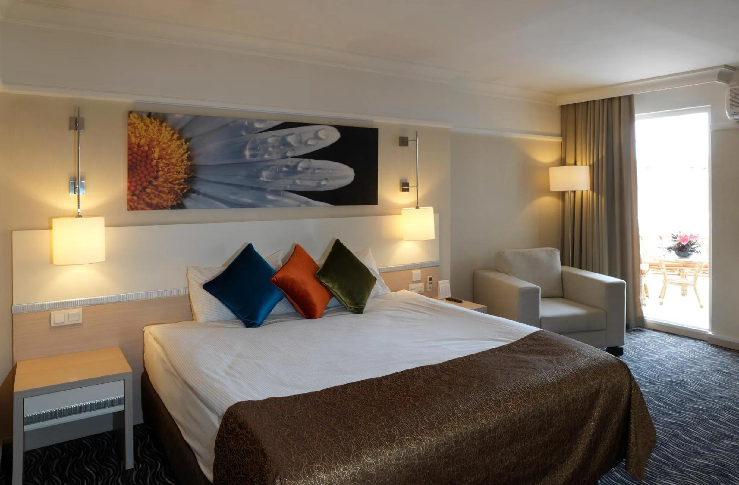 Bed in Pasapark Karatay Hotel