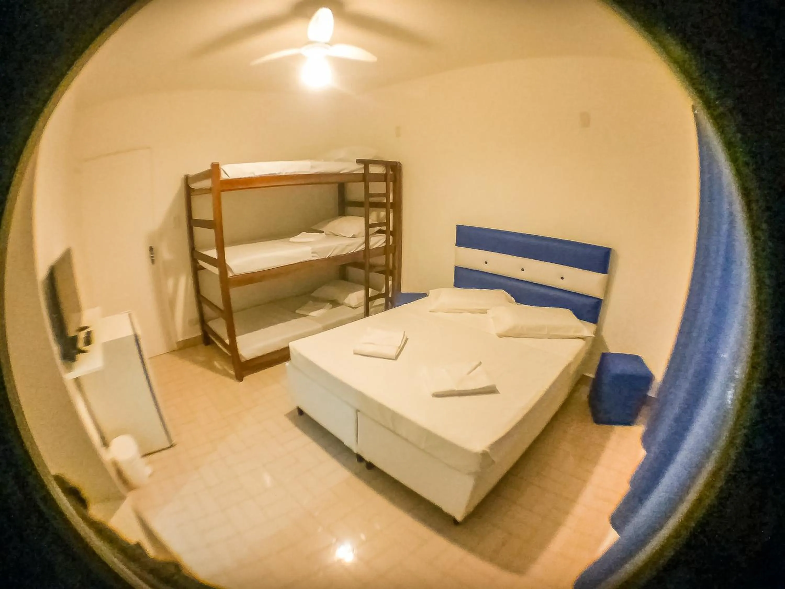 Bed in Pousada Peruibe 455