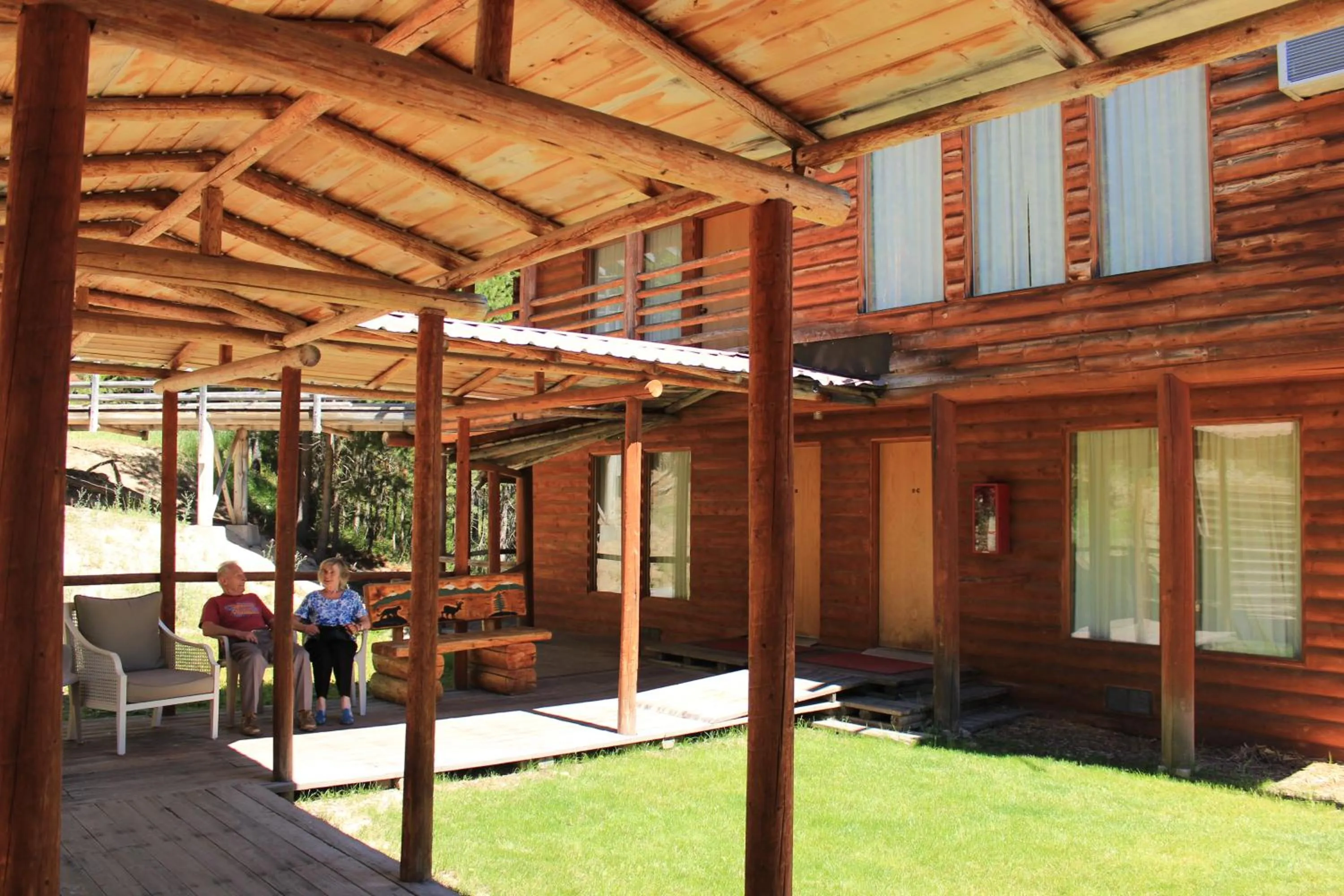 Garden view in The Lodge at Lolo Hot Springs