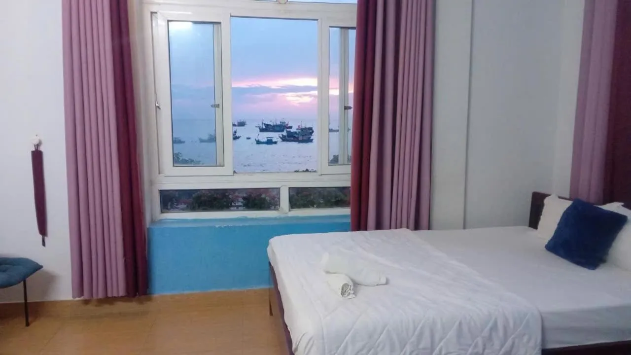 Bed in Thanh Tran Guesthouse Lý Sơn