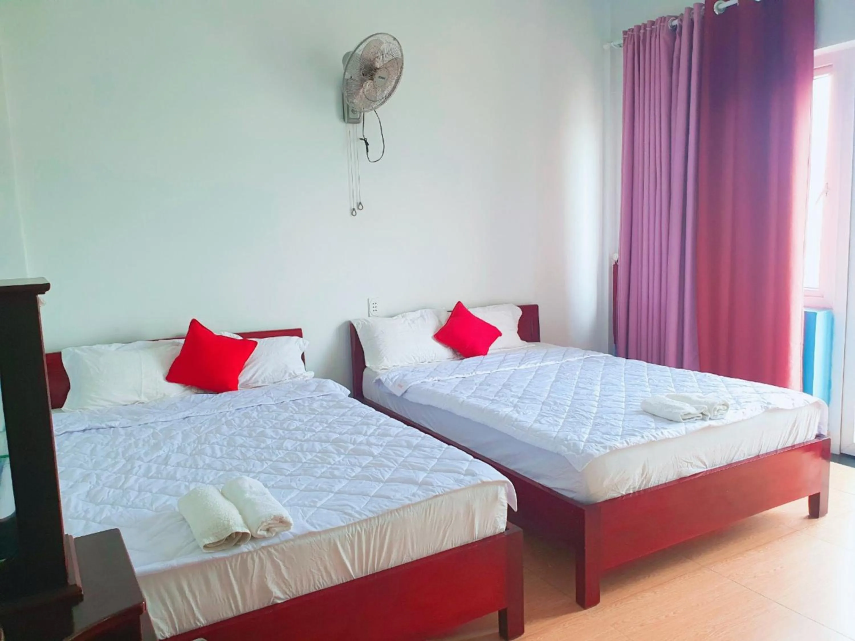 Bed in Thanh Tran Guesthouse Lý Sơn