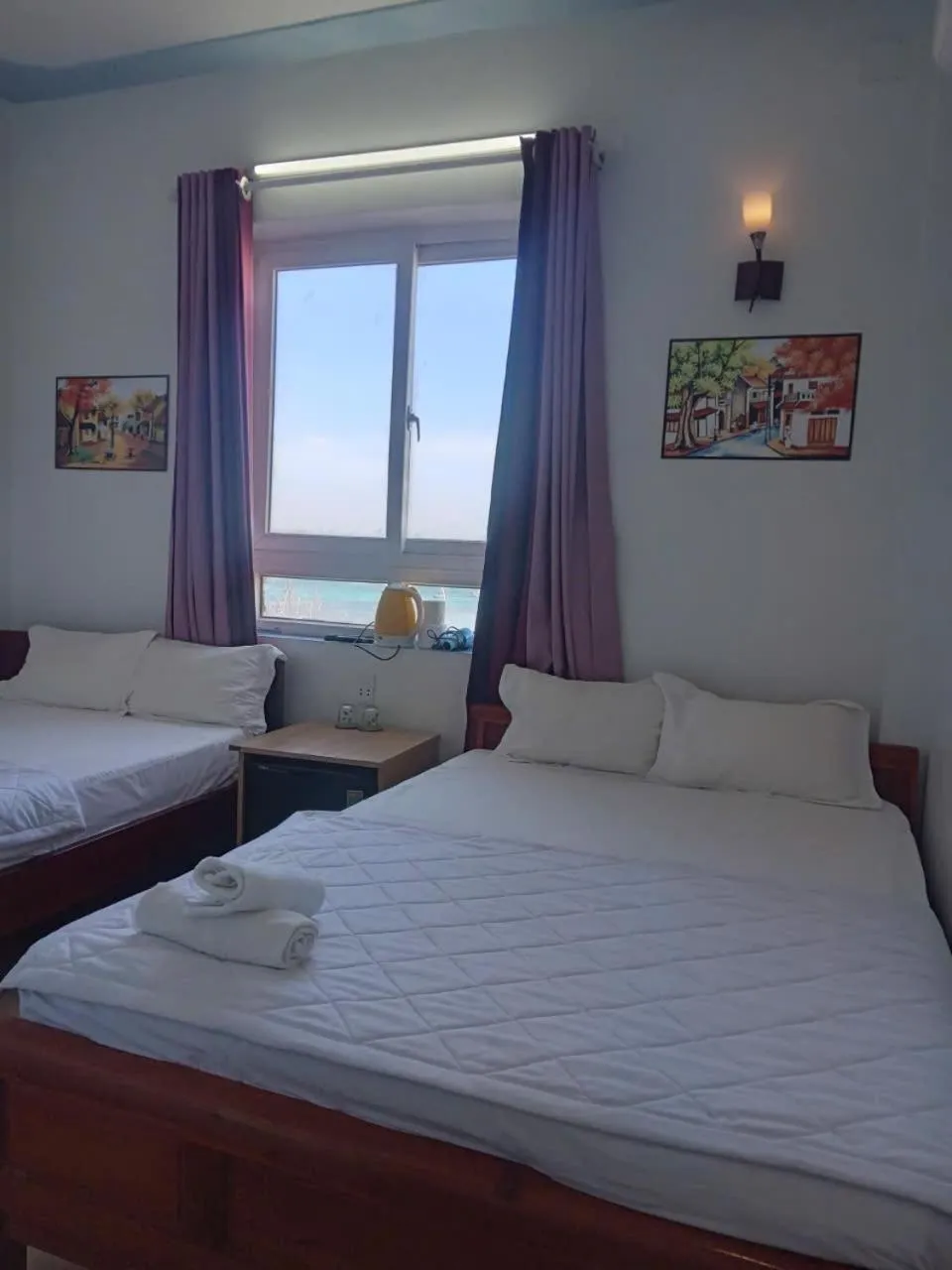 Bed in Thanh Tran Guesthouse Lý Sơn