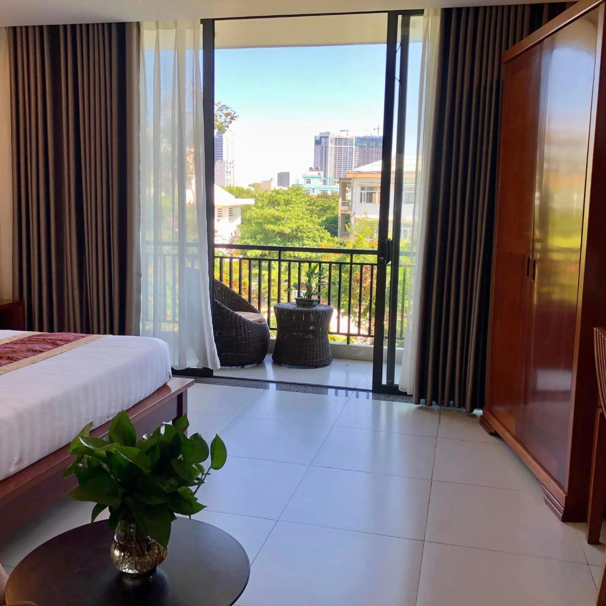 Balcony/Terrace in Son Tra Green Hotel & Apartment