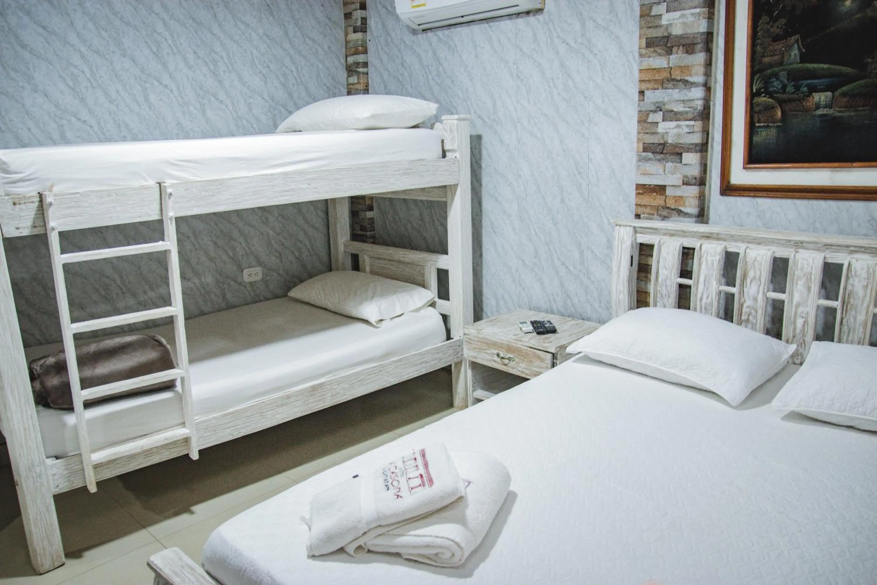 Bed in Hotel La Casona de Getsemani