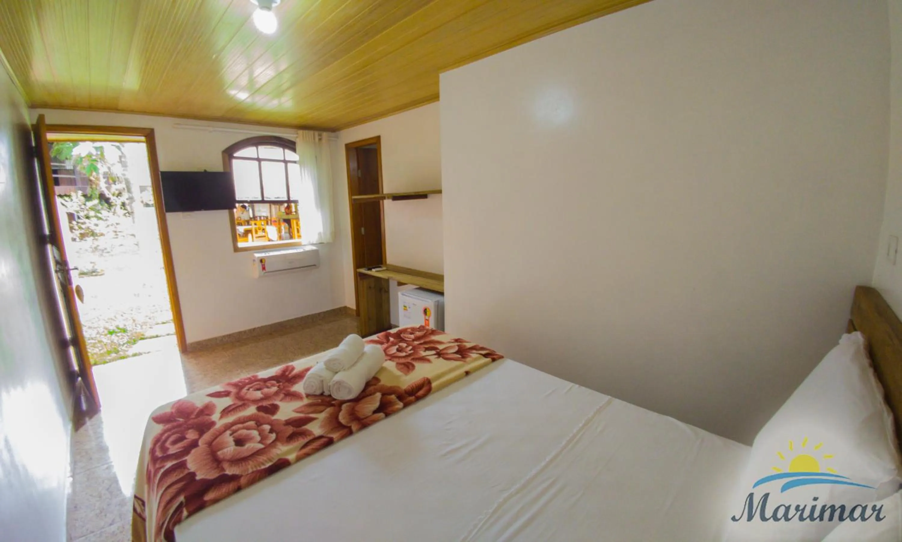 Bed in Pousada Marimar