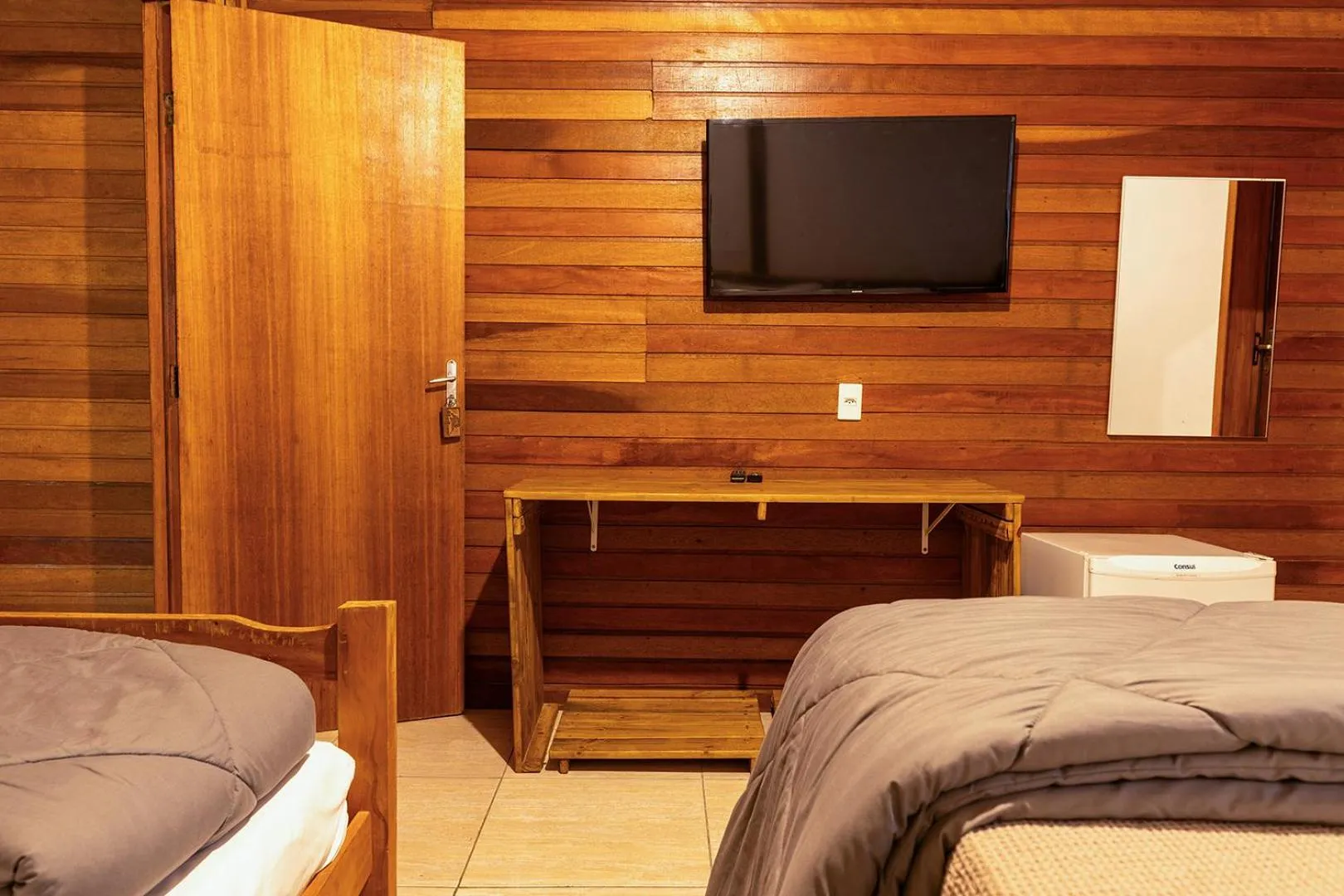 Bed in Pousada Marimar