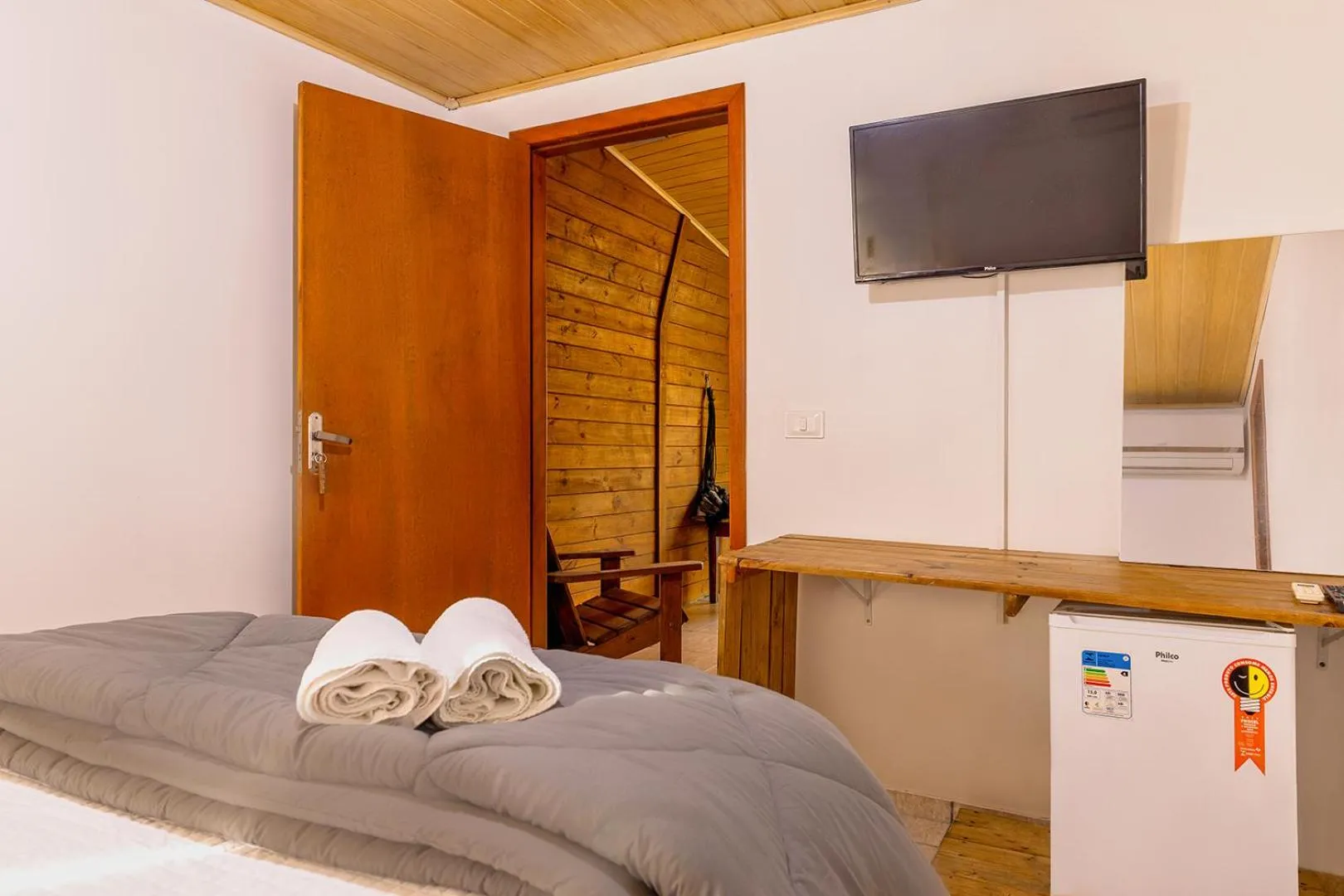 Bed in Pousada Marimar