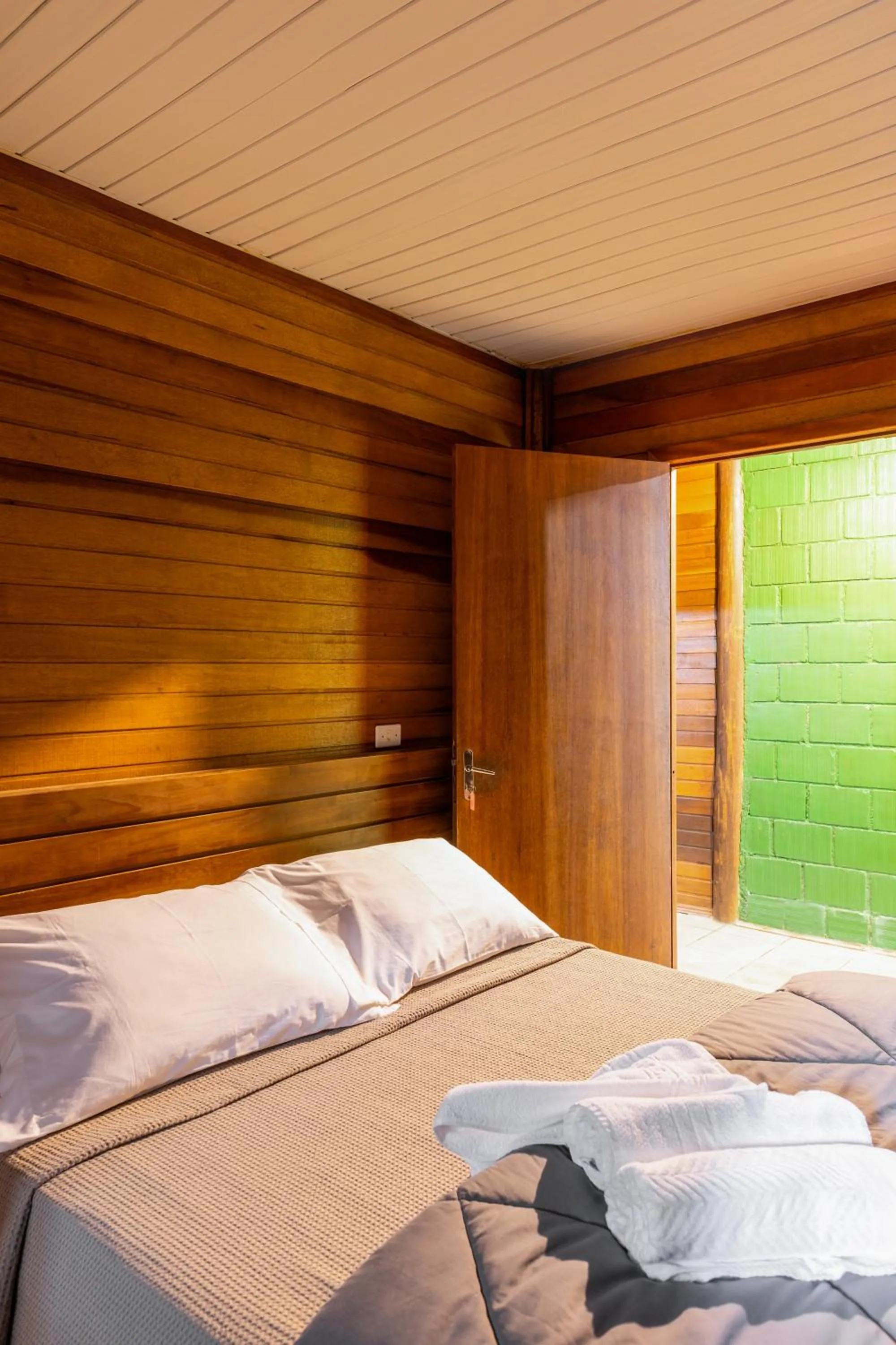 Bed in Pousada Marimar