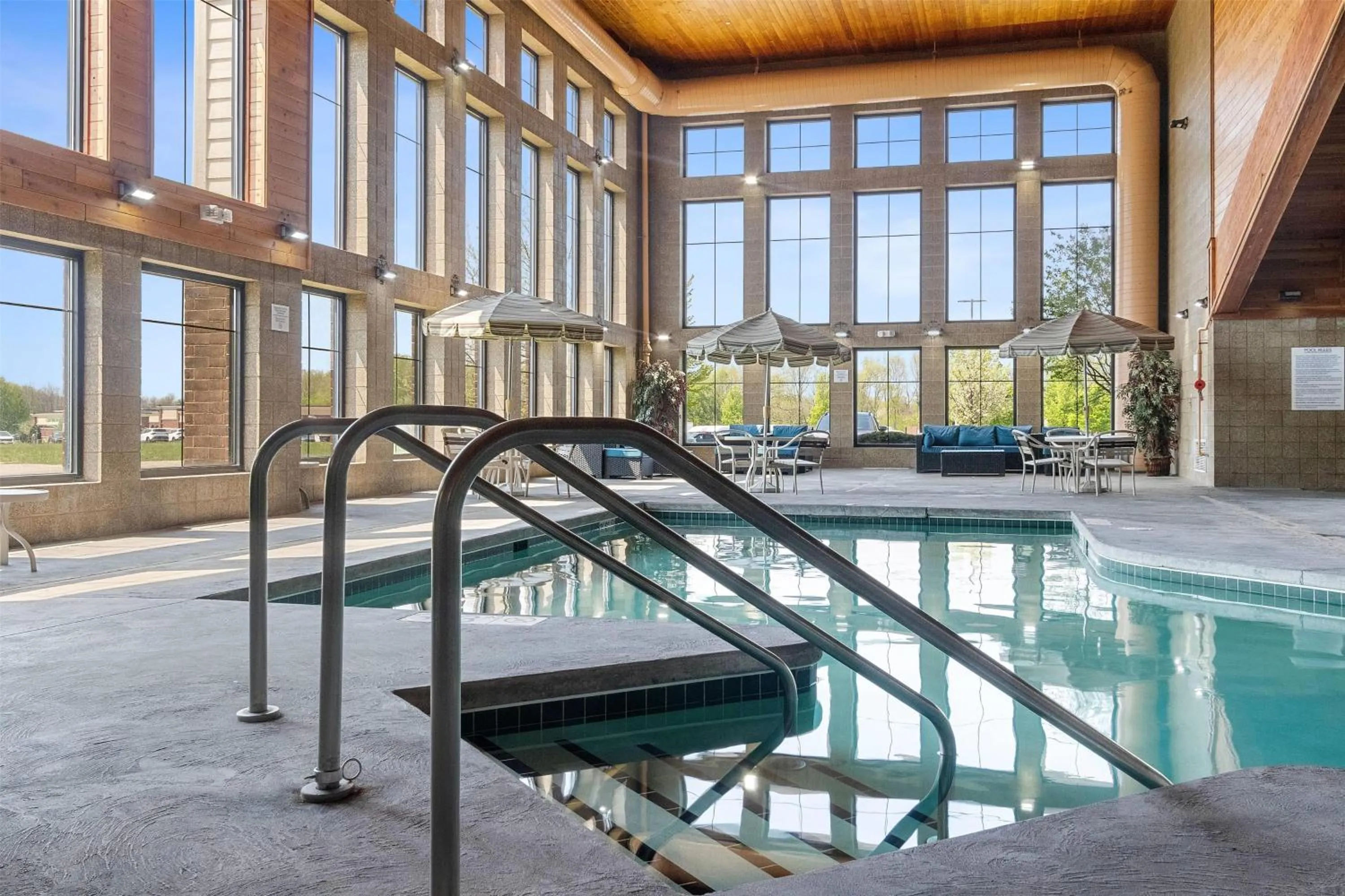 Pool view in AmericInn by Wyndham Green Bay East