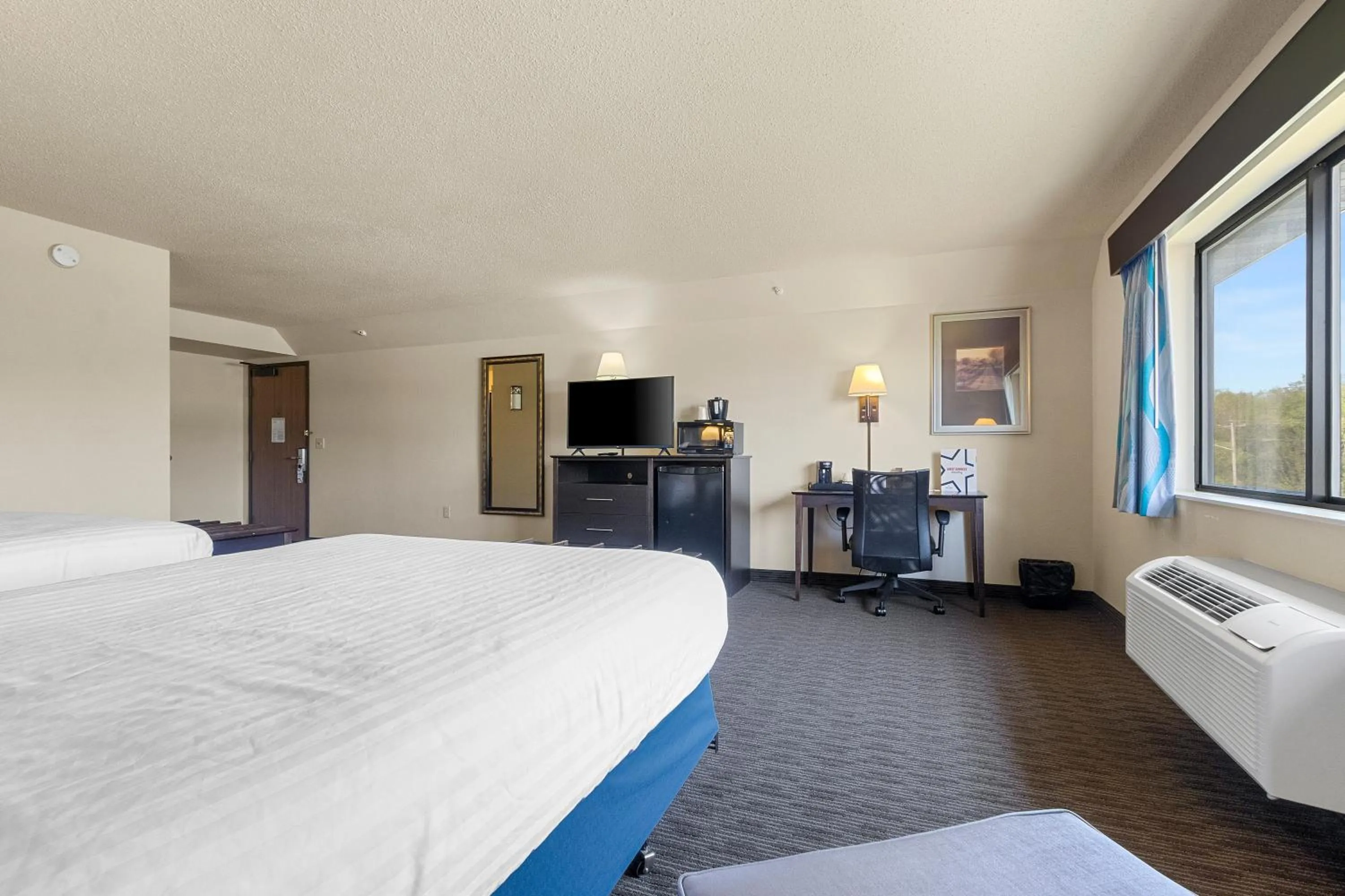 TV and multimedia, Bed in AmericInn by Wyndham Green Bay East