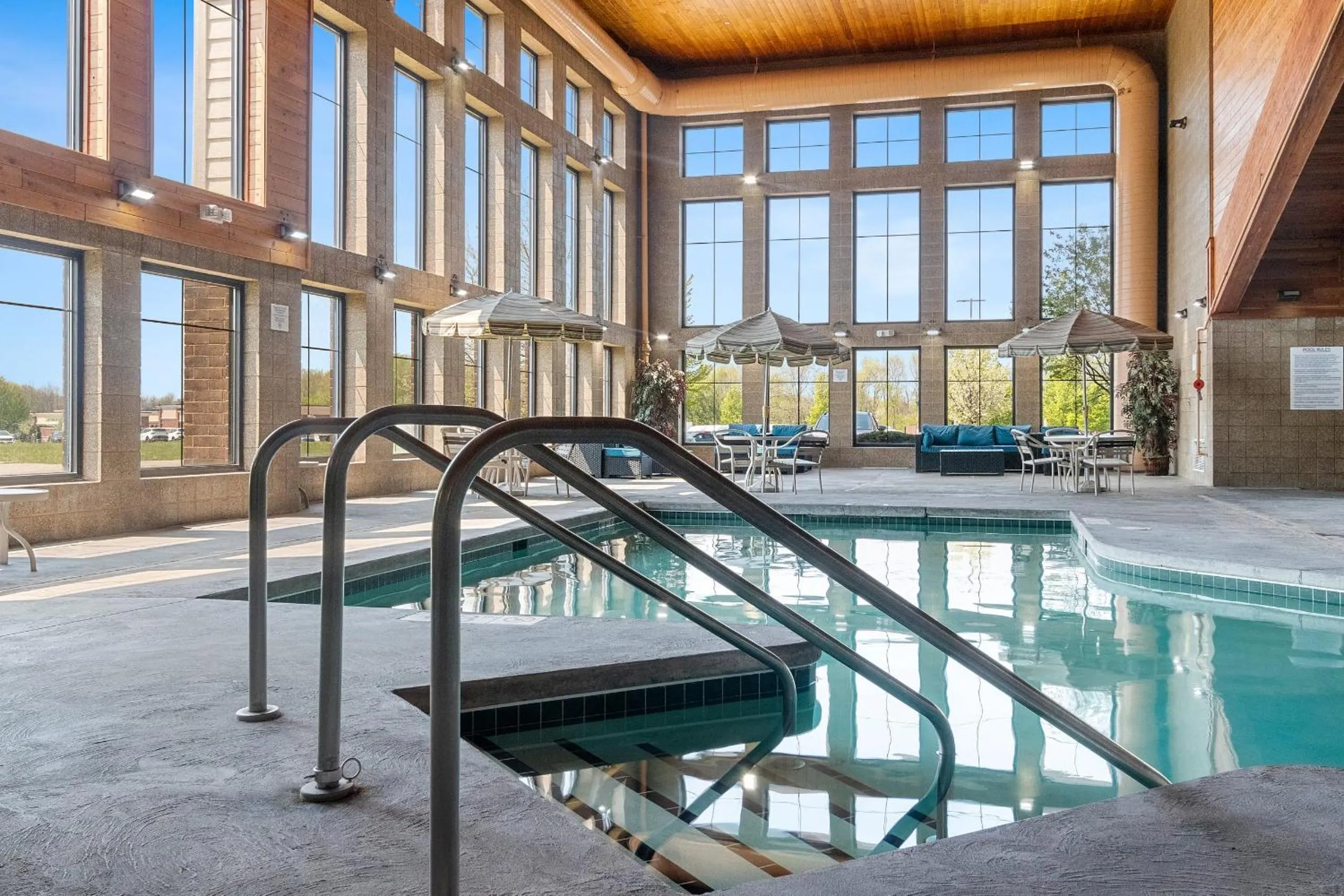 Swimming pool in AmericInn by Wyndham Green Bay East