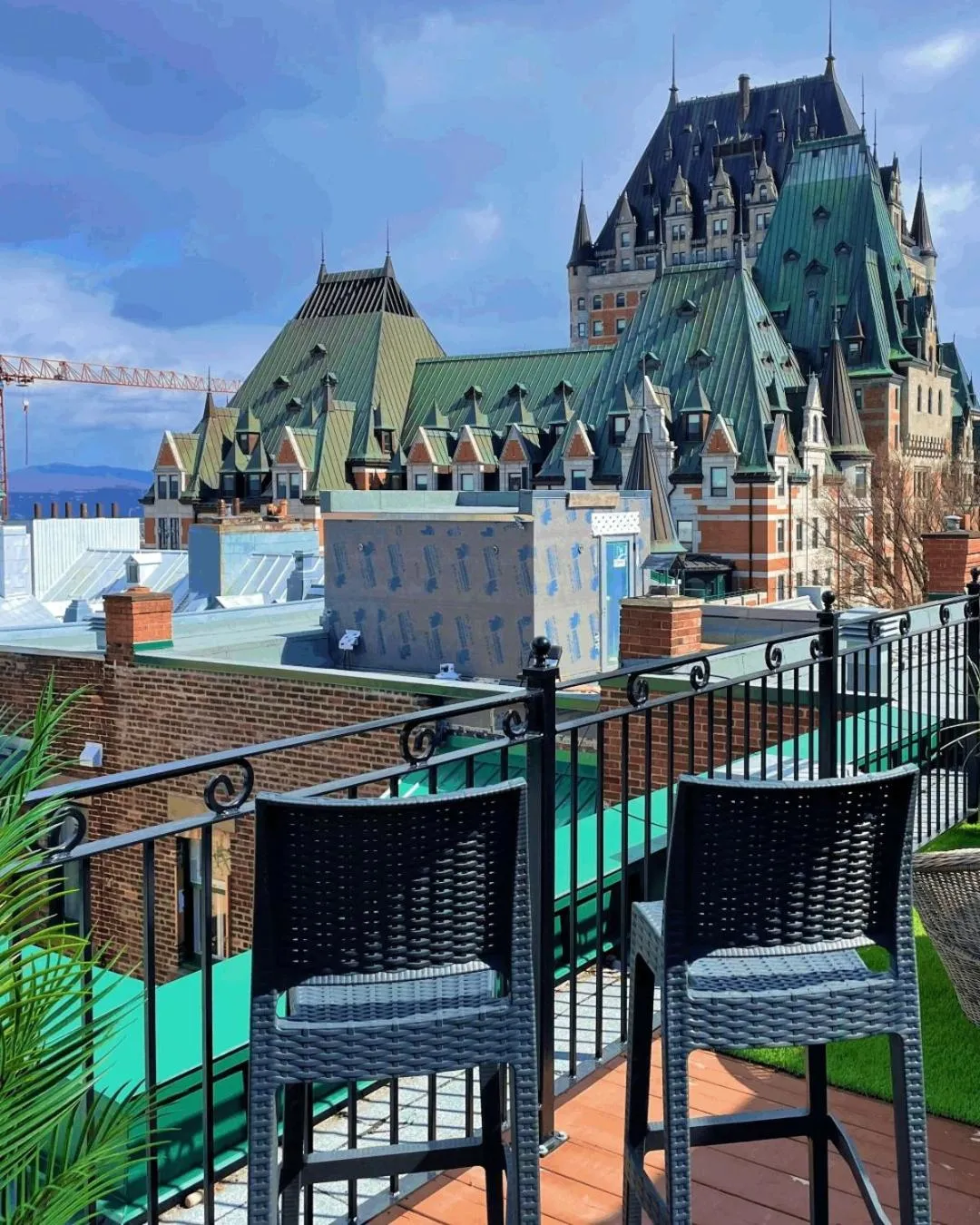 Balcony/Terrace in Hôtel Manoir Vieux-Québec