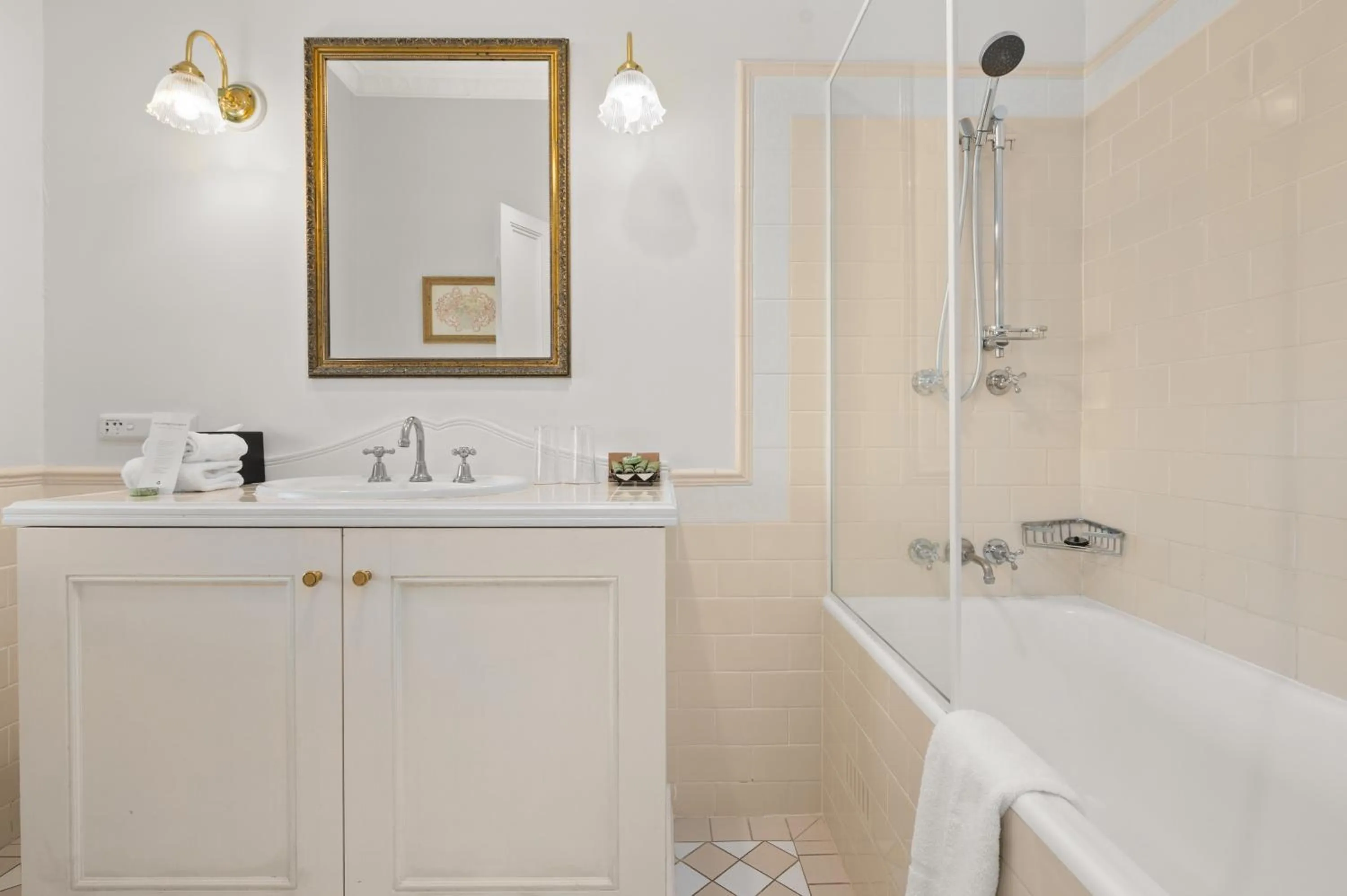 Shower in The Convent Hunter Valley Hotel