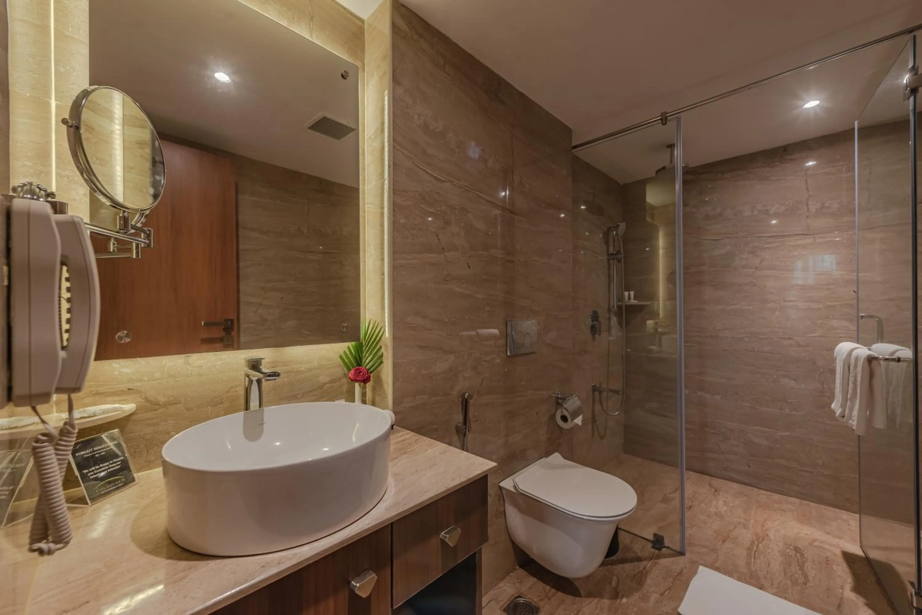 Shower in Goldfinch Hotel Mangalore