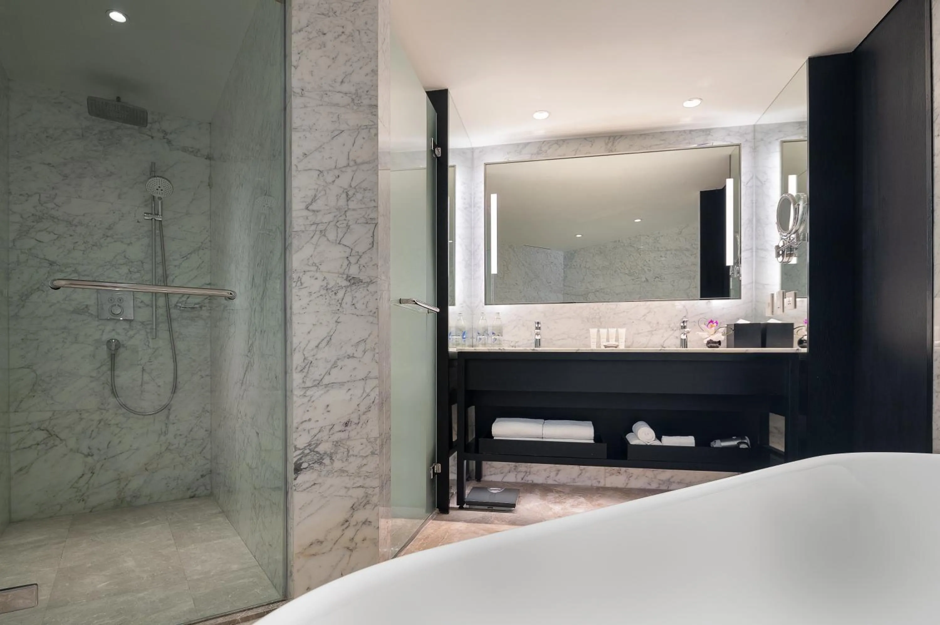 Bathroom in Crowne Plaza Bangkok Lumpini Park by IHG