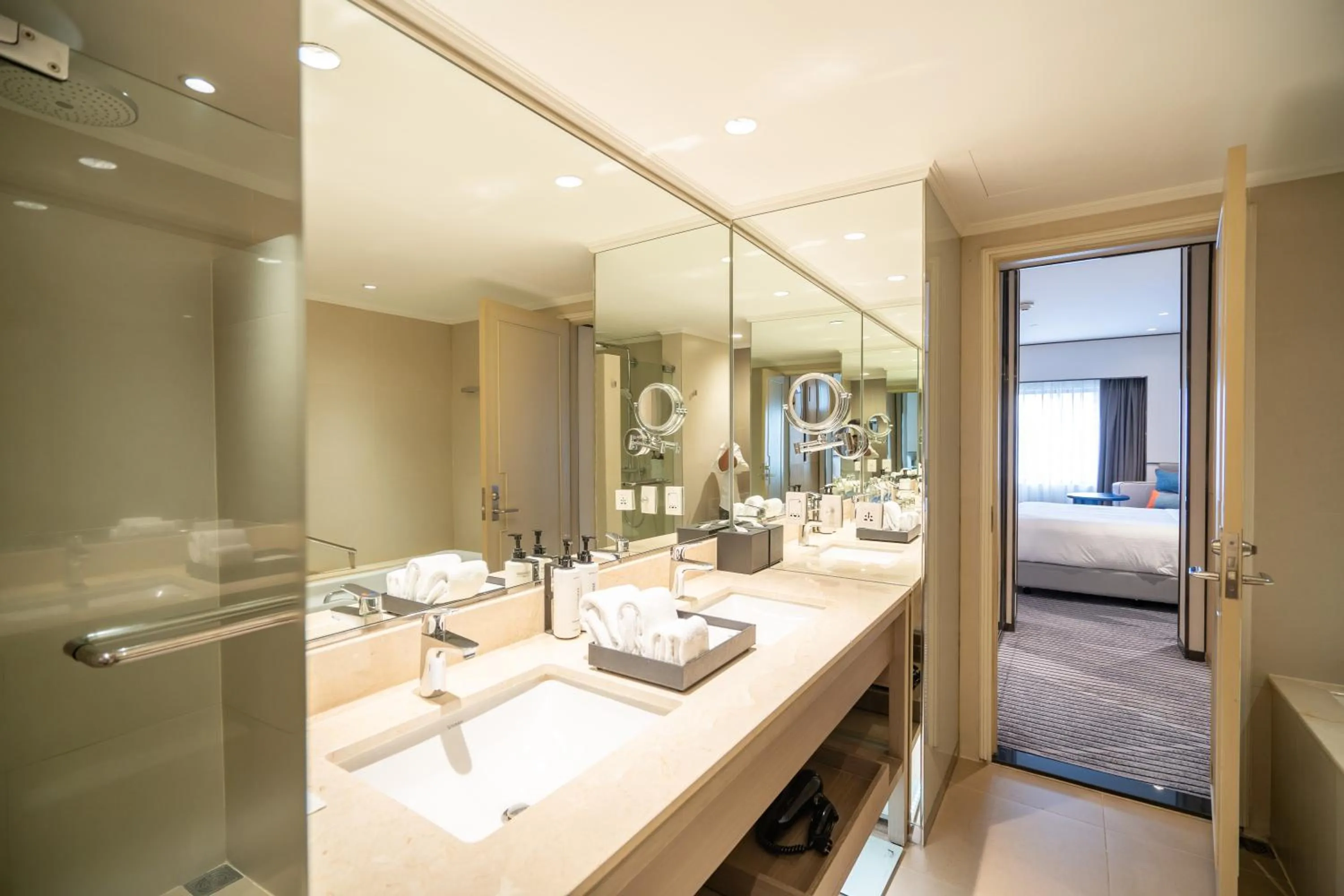 Bathroom in Crowne Plaza Bangkok Lumpini Park by IHG