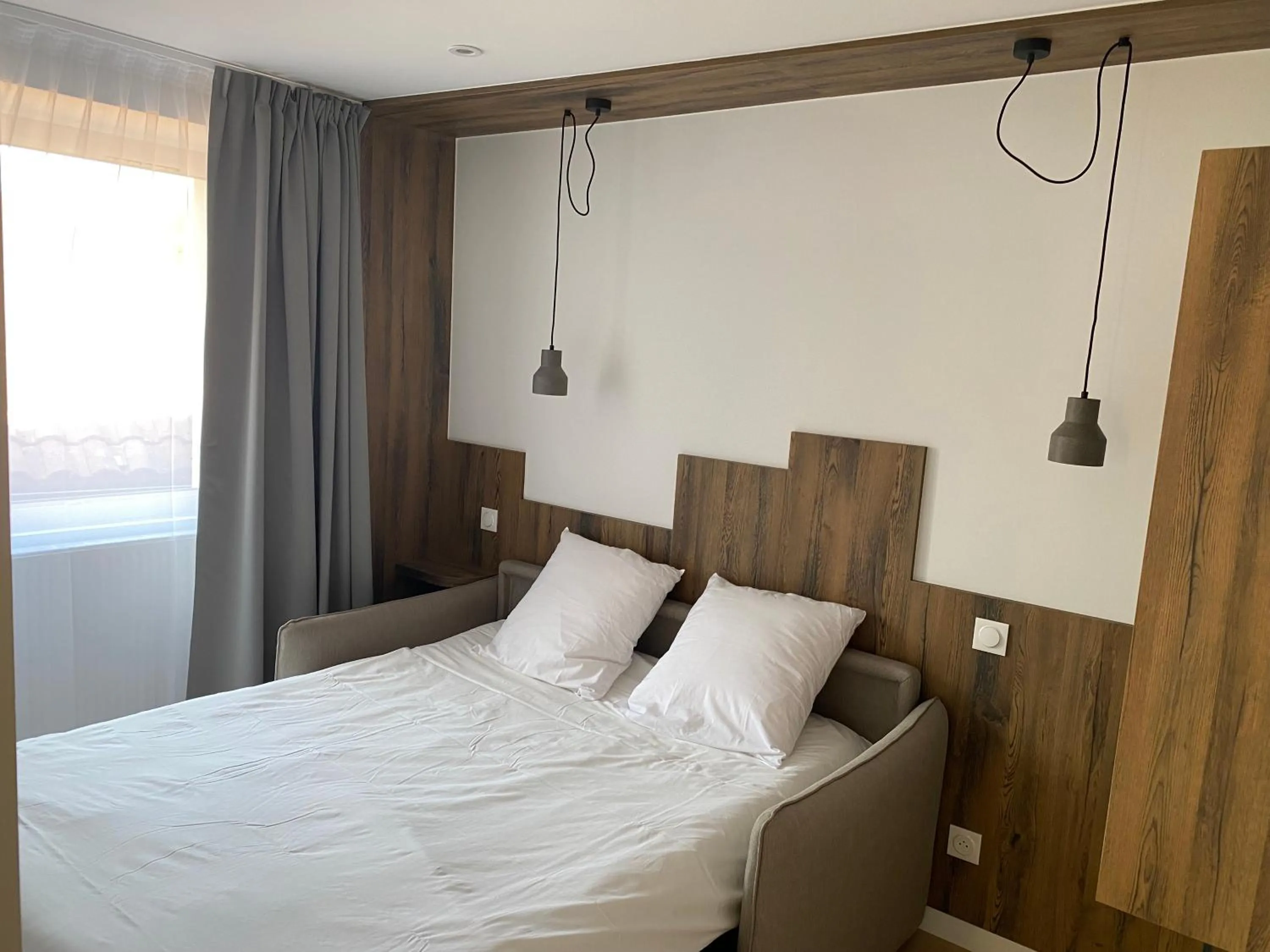 Bed in Hotel Restaurant Noblia