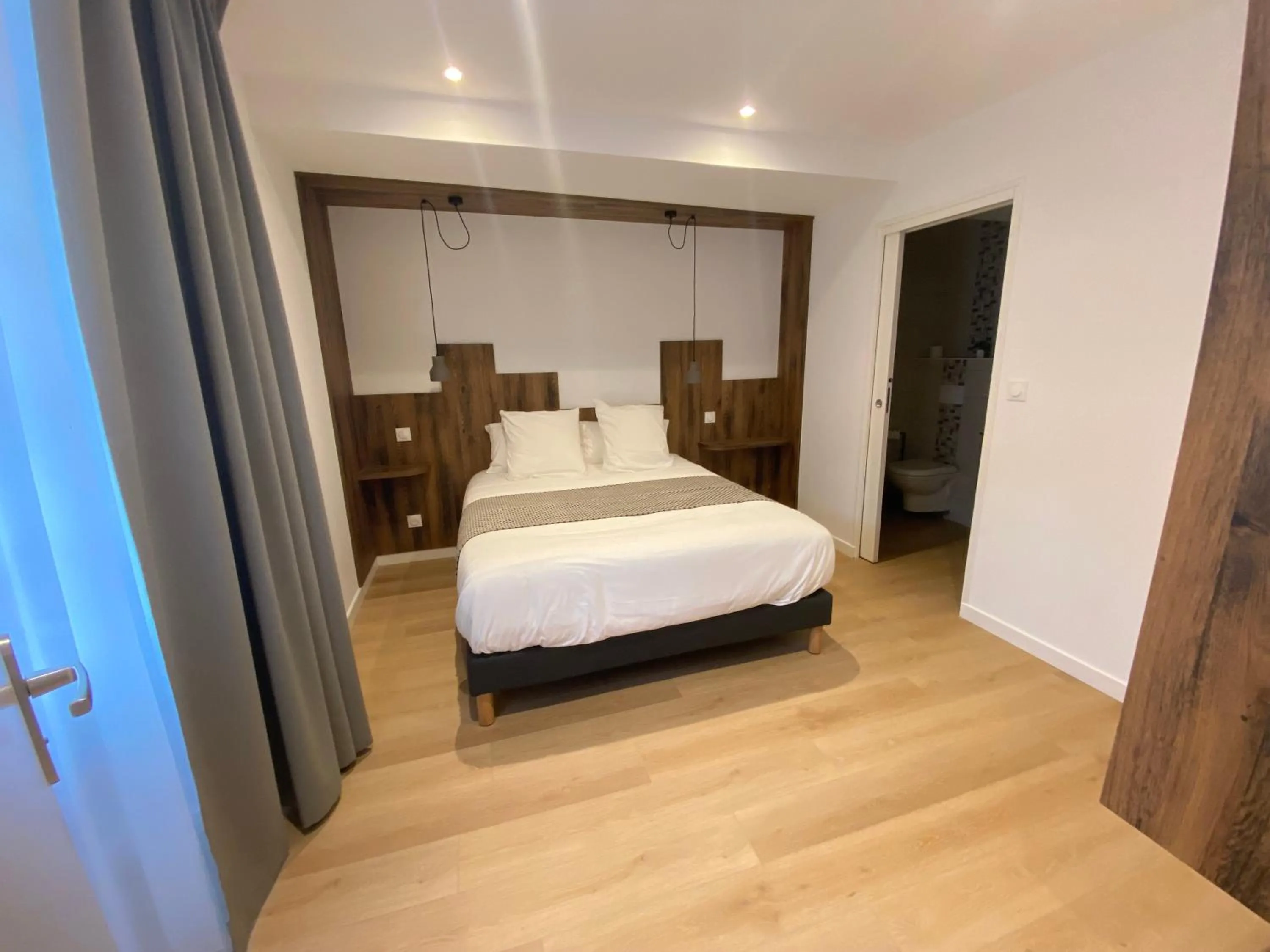 Bed in Hotel Restaurant Noblia